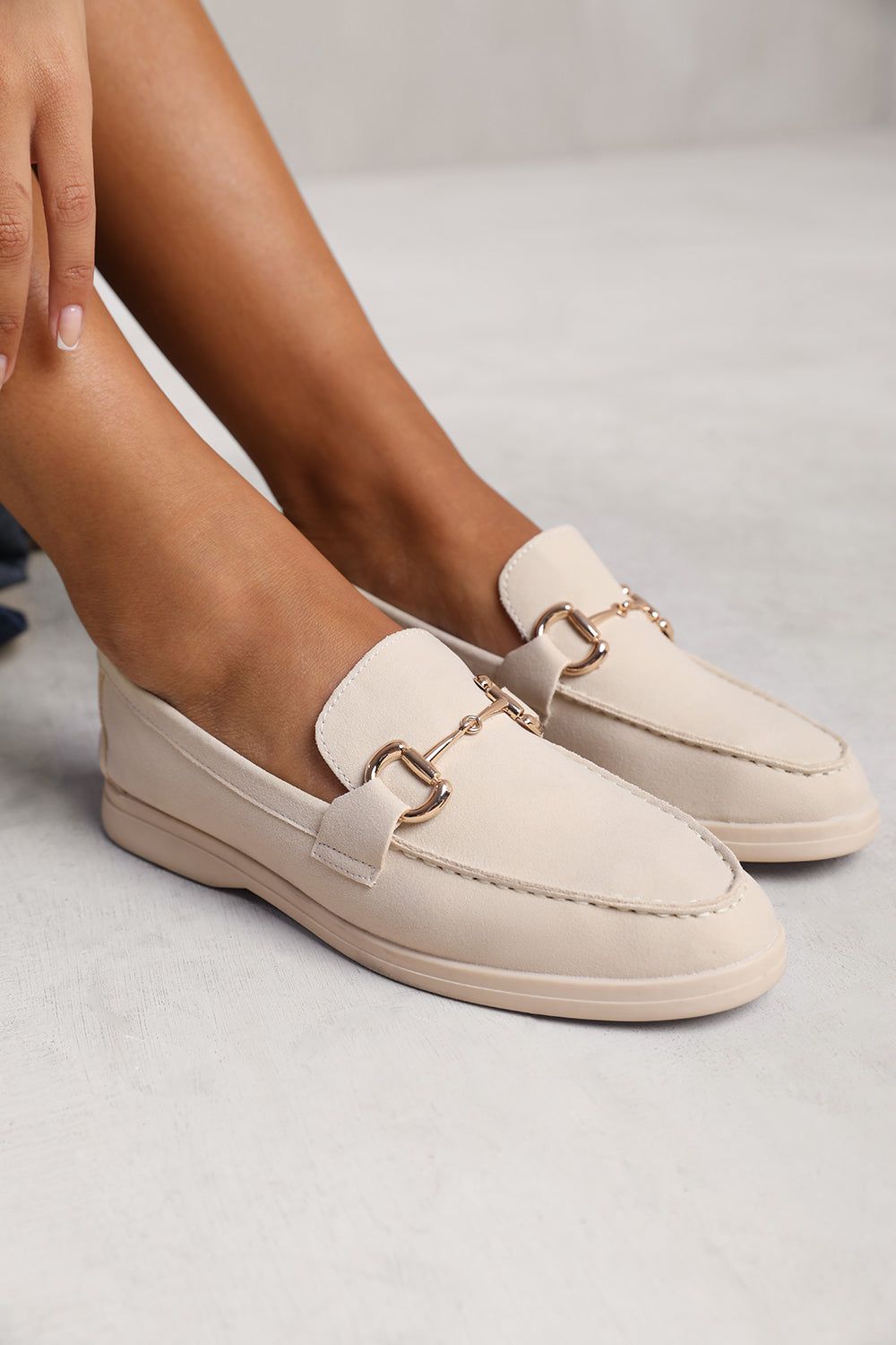 'Aster' Wide Fit Slip On Loafer With Metal Detailing