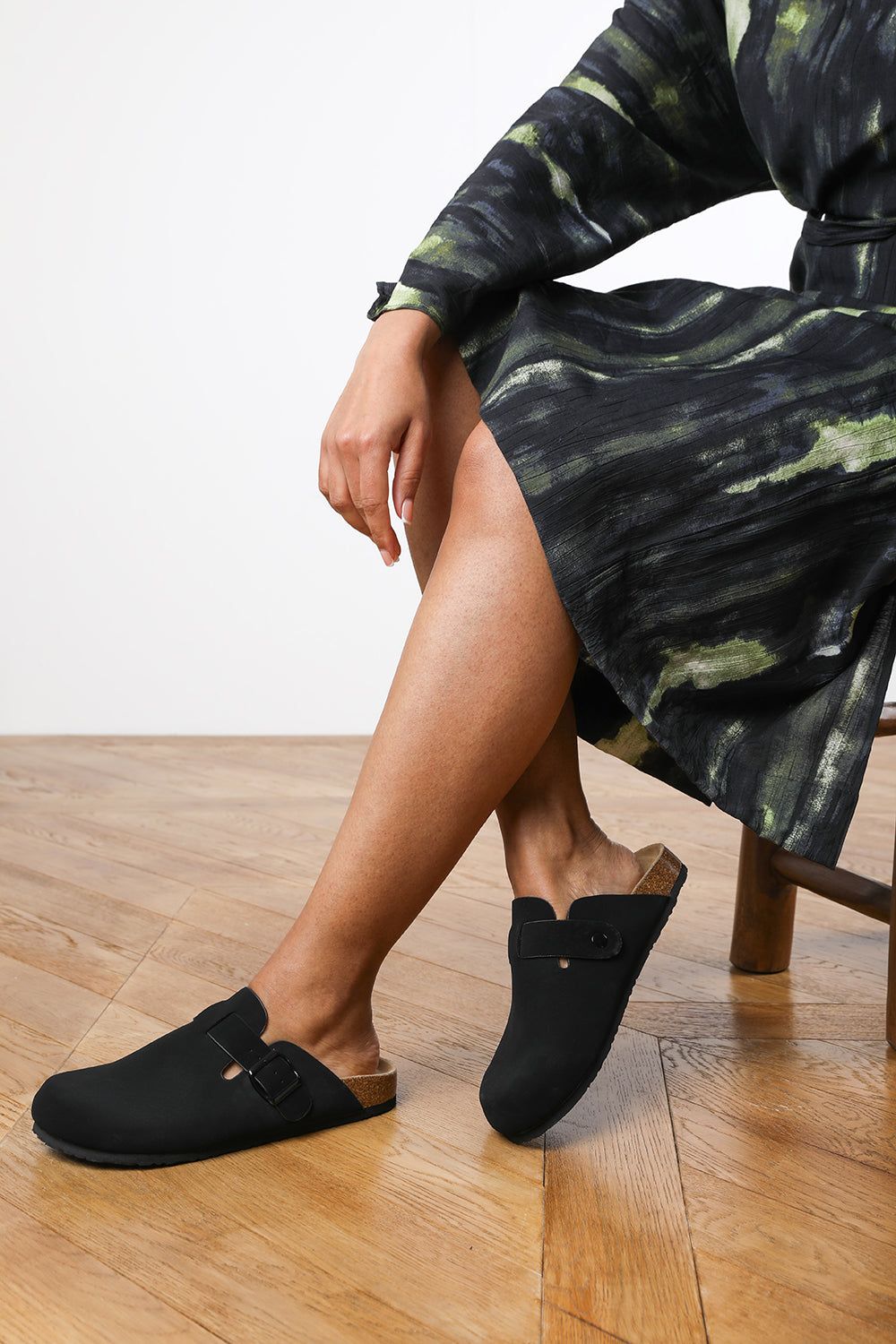 'Audrey' Clog Inspired Slider Sandal