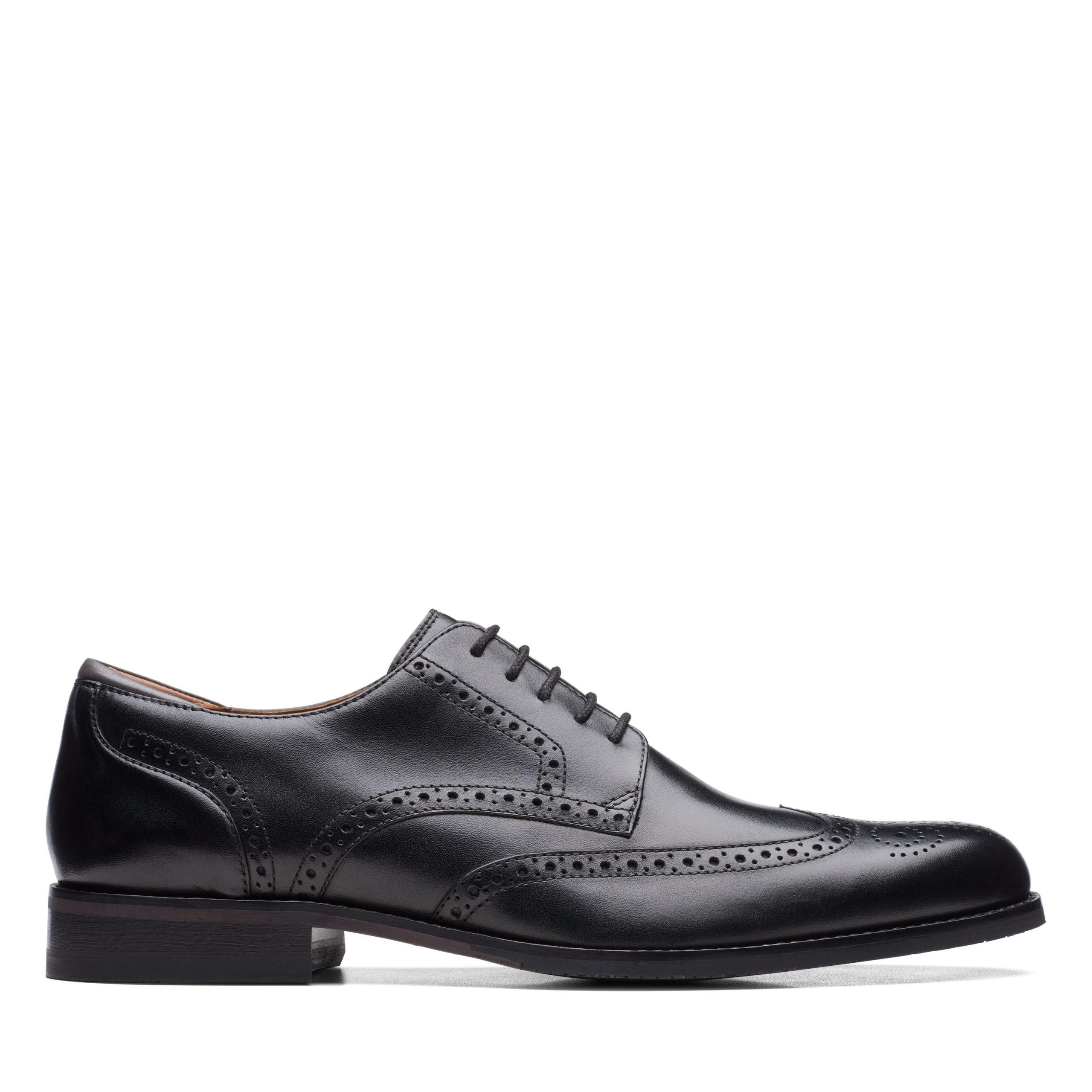 Craft Arlo Limit Brogue Black Leather Oxford Shoes