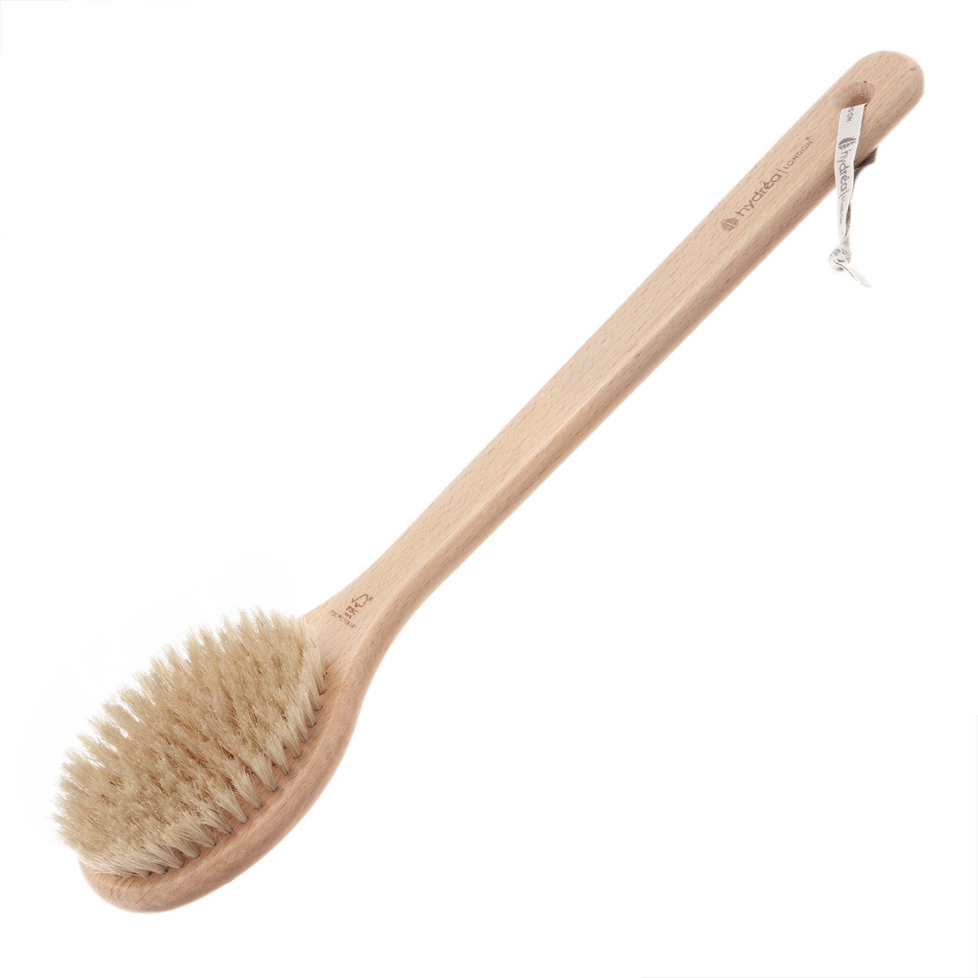 Pro Sauna Brush with Natural Bristle for Wet-Dry Exfoliation