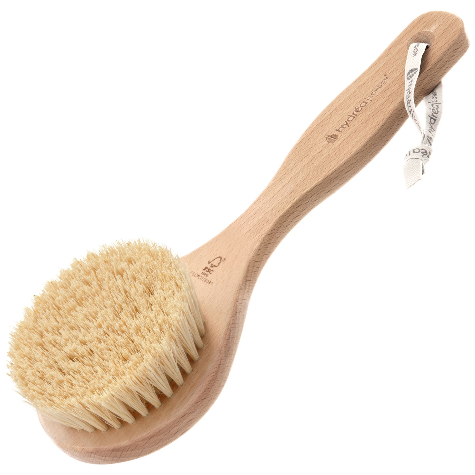 Spa Dry Body Brush with Vegan Cactus Bristle for Firm Exfoliation