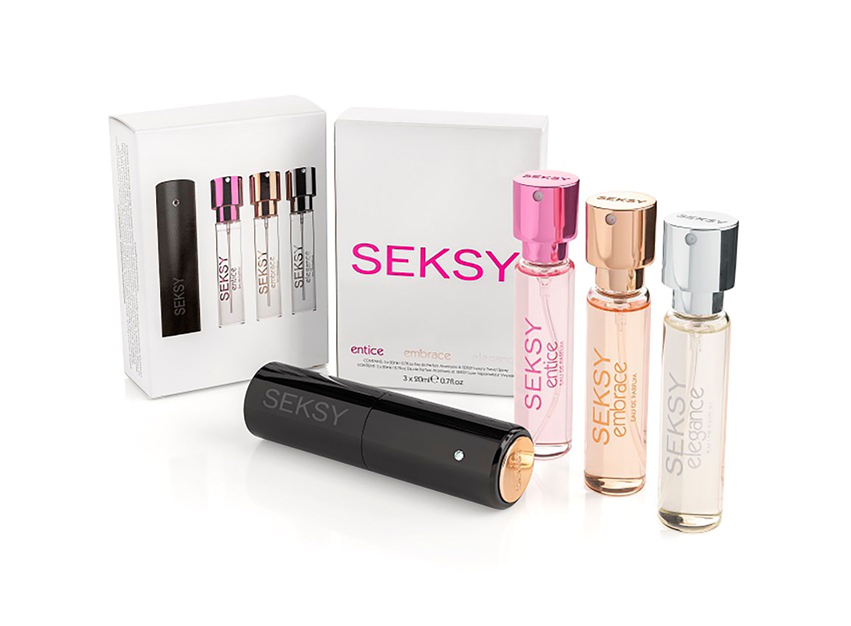 Travel Fragrance Collection (3 x 20ml Eau de Parfum) & Luxury Atomiser