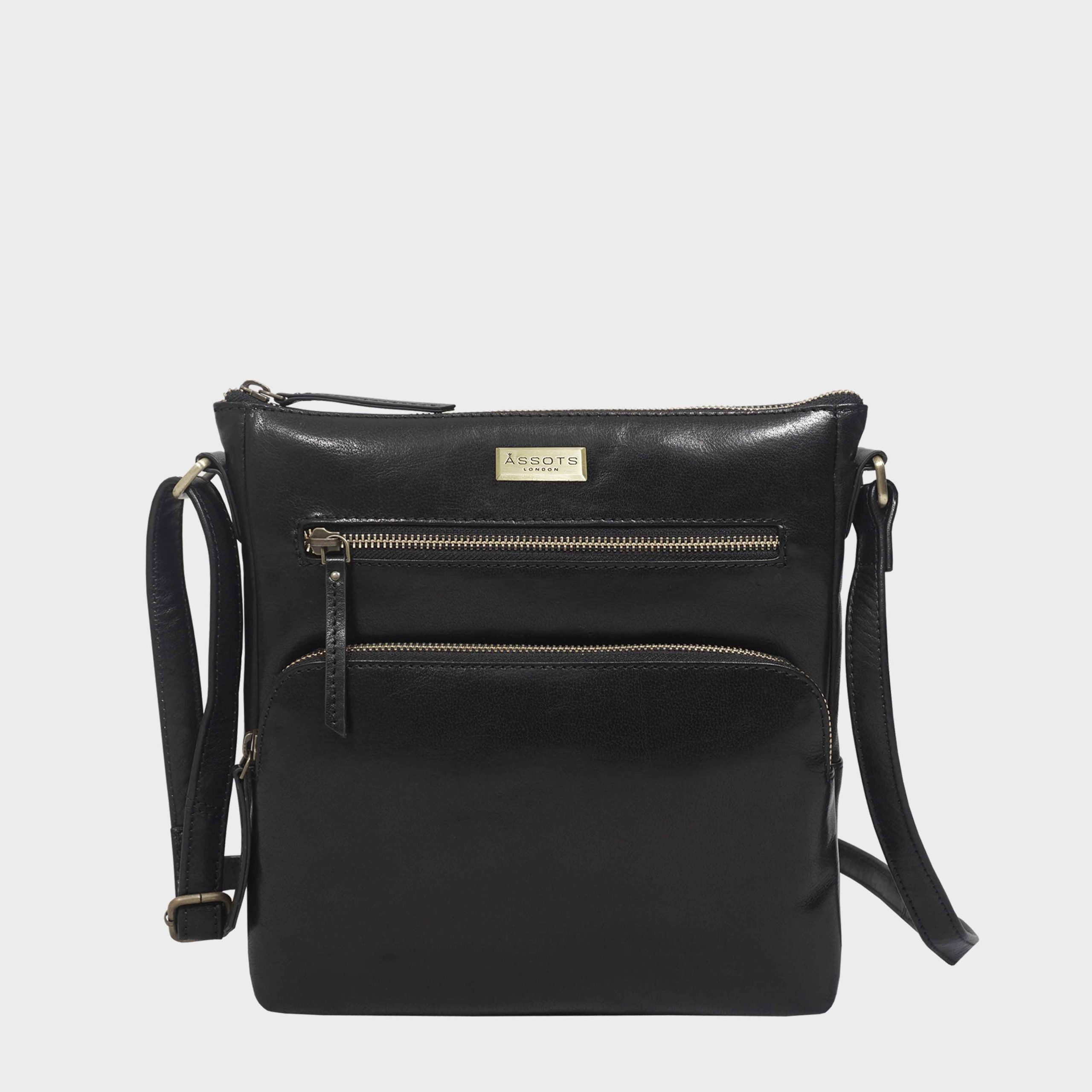 'AGATHA' Real Leather Crossbody Bag
