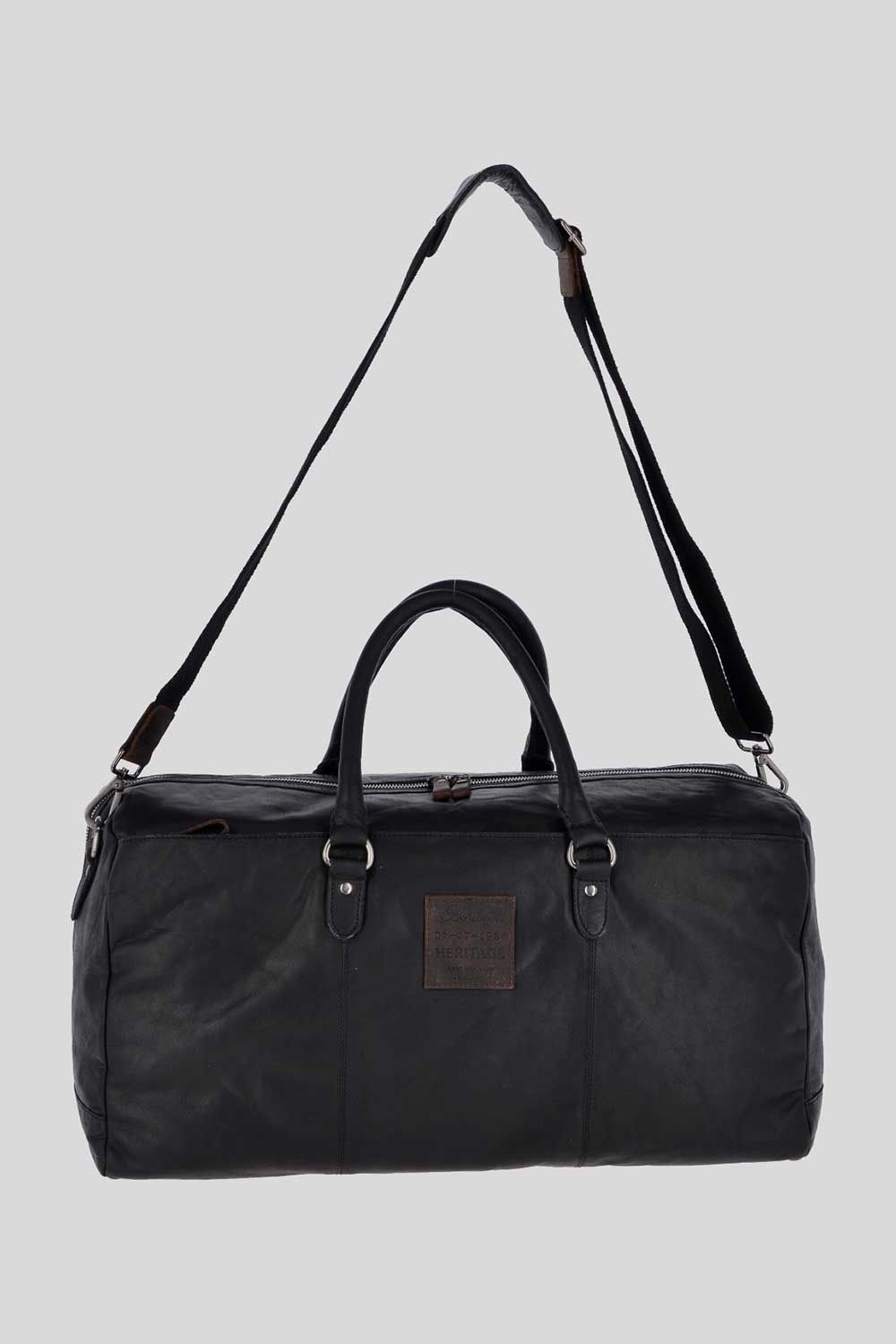 'Pietro' Large Genuine Leather Vintage Holdall