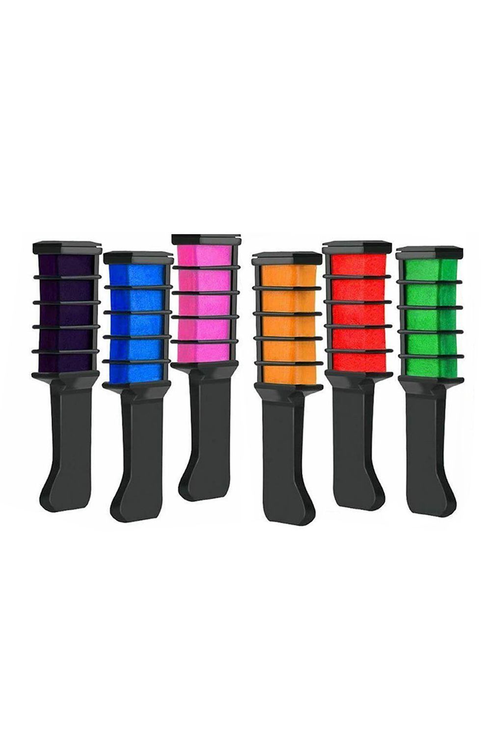 Multi-Coloured Mini Instant 'Hair Chalk Colour' Comb Set