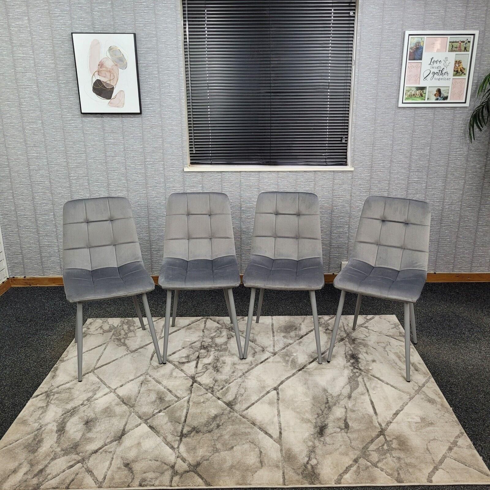 Dining Chairs Set Of 4 Tufted Chairs Velvet Chairs Seats