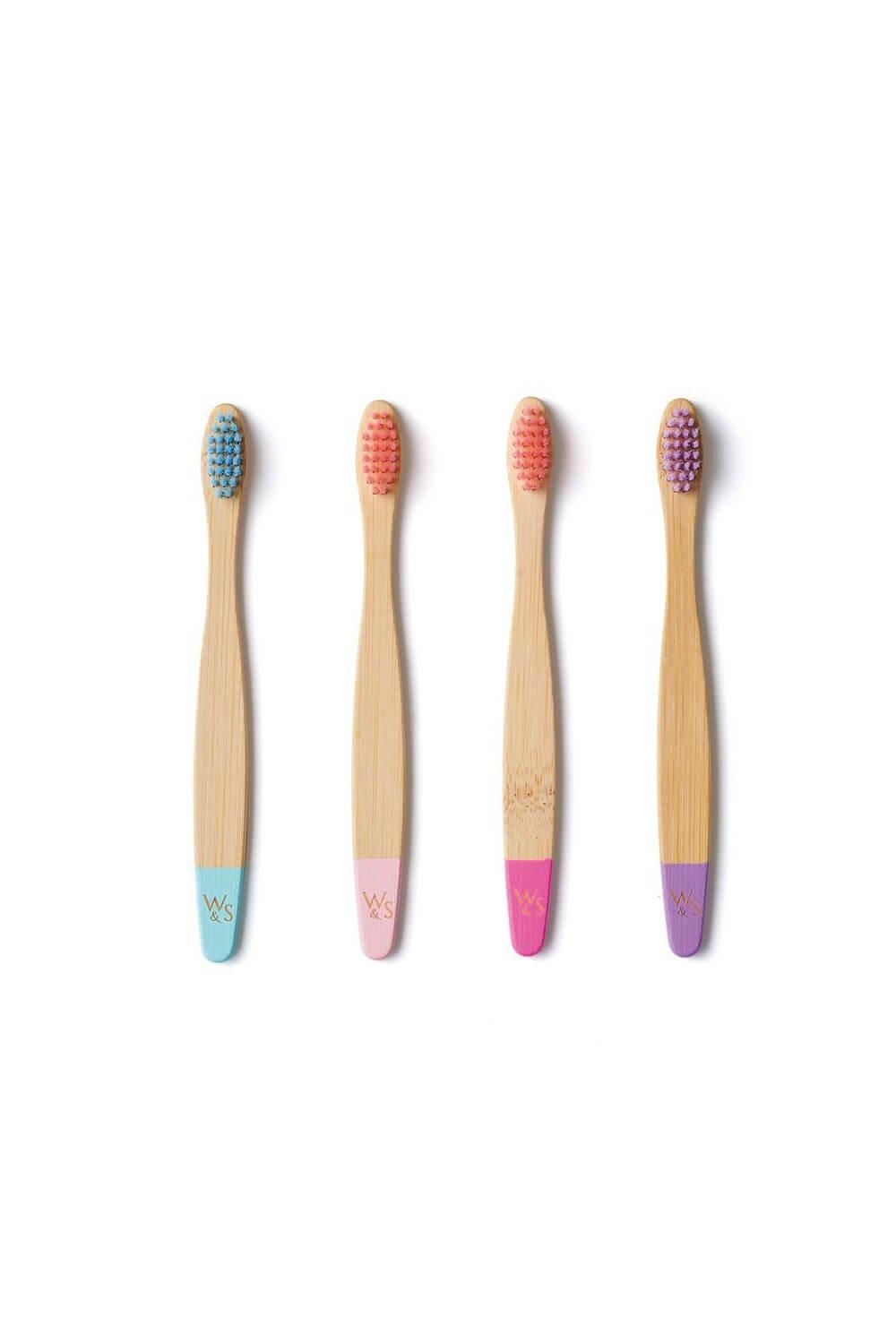 Bamboo Toothbrushes Child 4 Pack