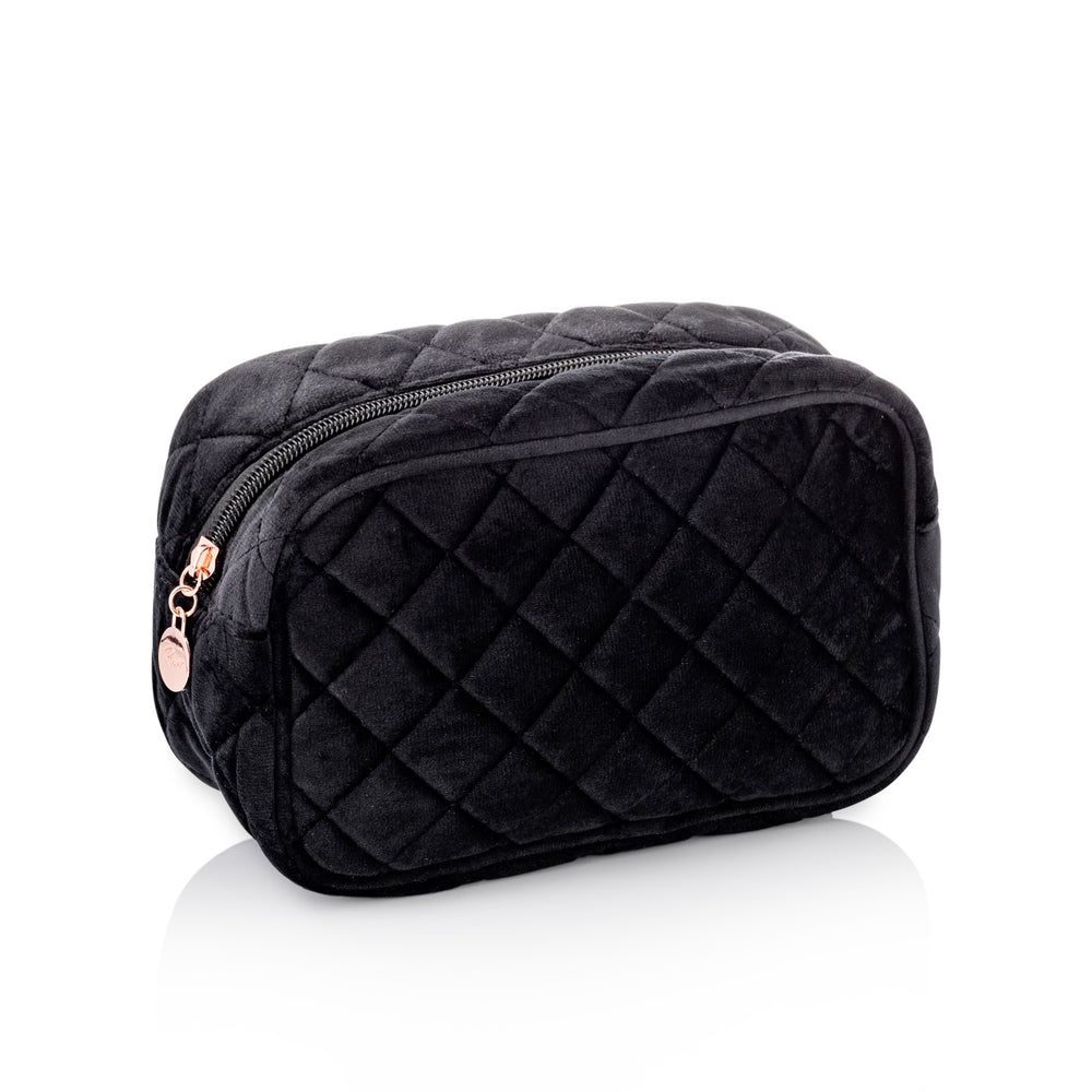Quilted Vanity Bag - Black