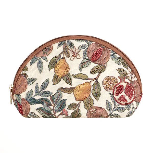 Pomegranate and Lemon Tapestry Cosmetic Make Up Storage Bag