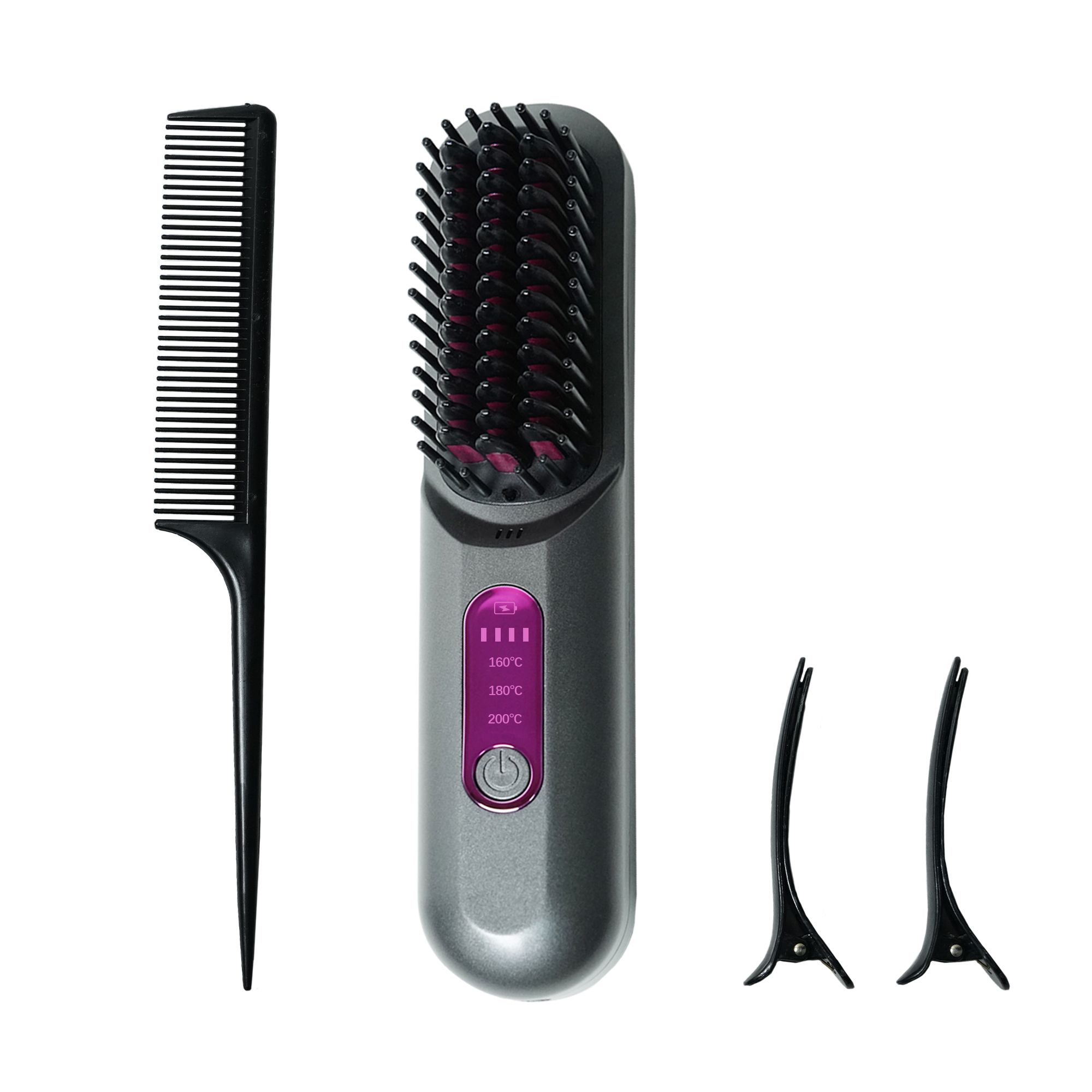 3-Speed Straight Hair Comb, 200 Million Plasma Hair Straightener, Anti-Scald 3D Comb