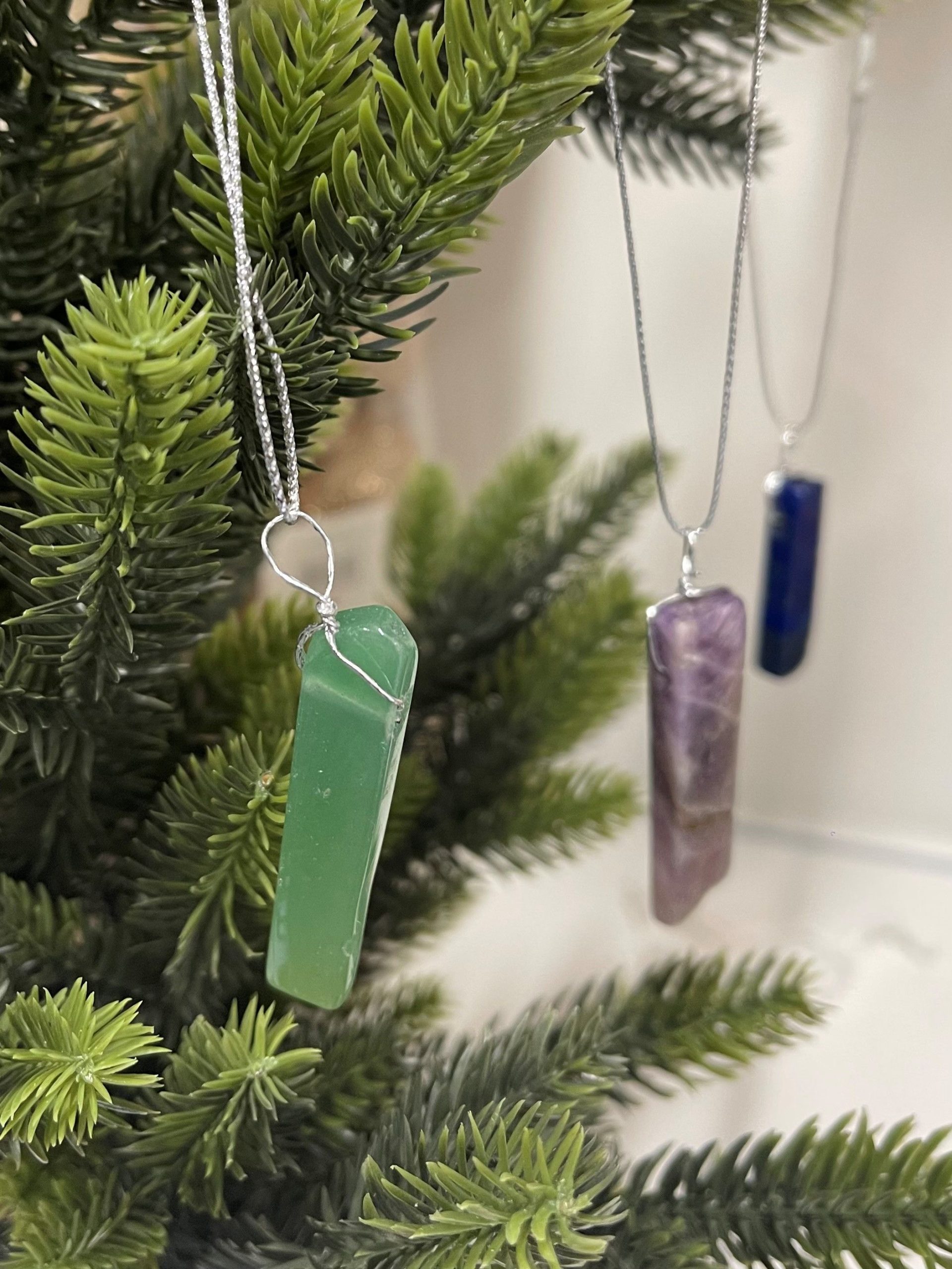 Crystal Christmas Tree Hanging Ornaments - 20pcs