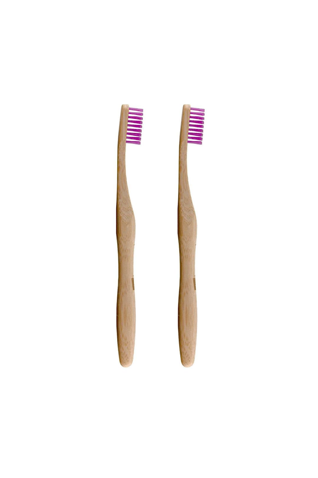 Bamboo Toothbrush Purple Twin Value Savings Pack