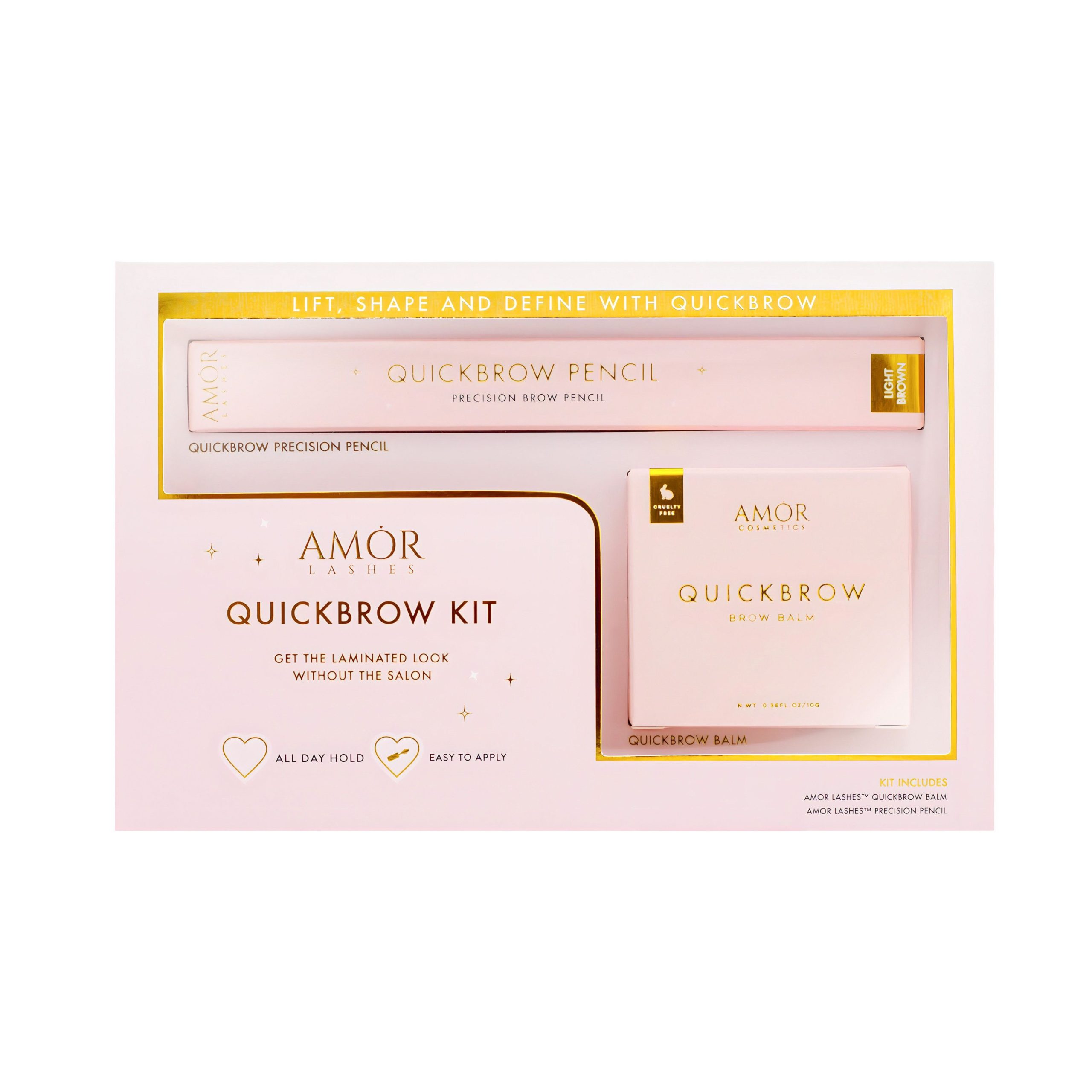 QuickBrow Kit Brow Balm & Pencil Duo - Dark Brown