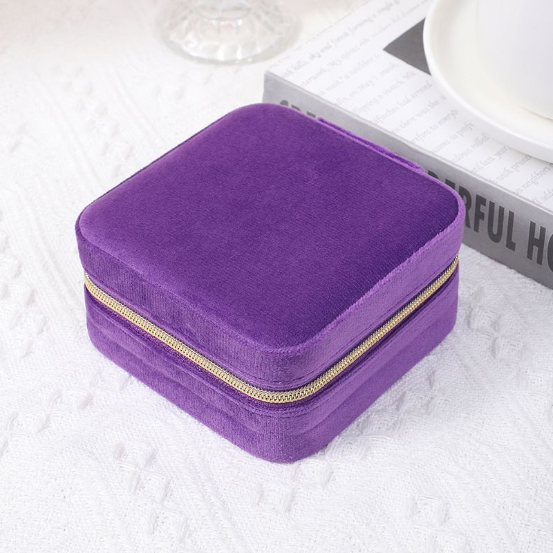 Elegant Velvet Jewellery Organiser Box