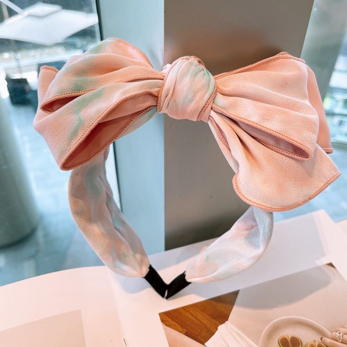 Comfortable Chic Tie Dye Bow Headband