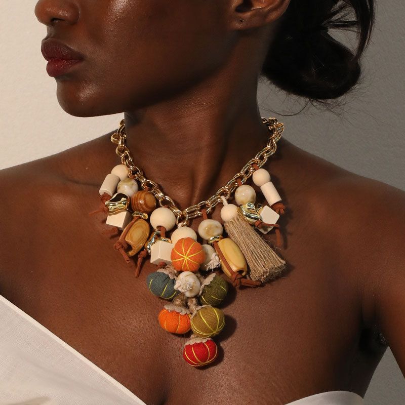 Eclectic Charm Collar Necklace