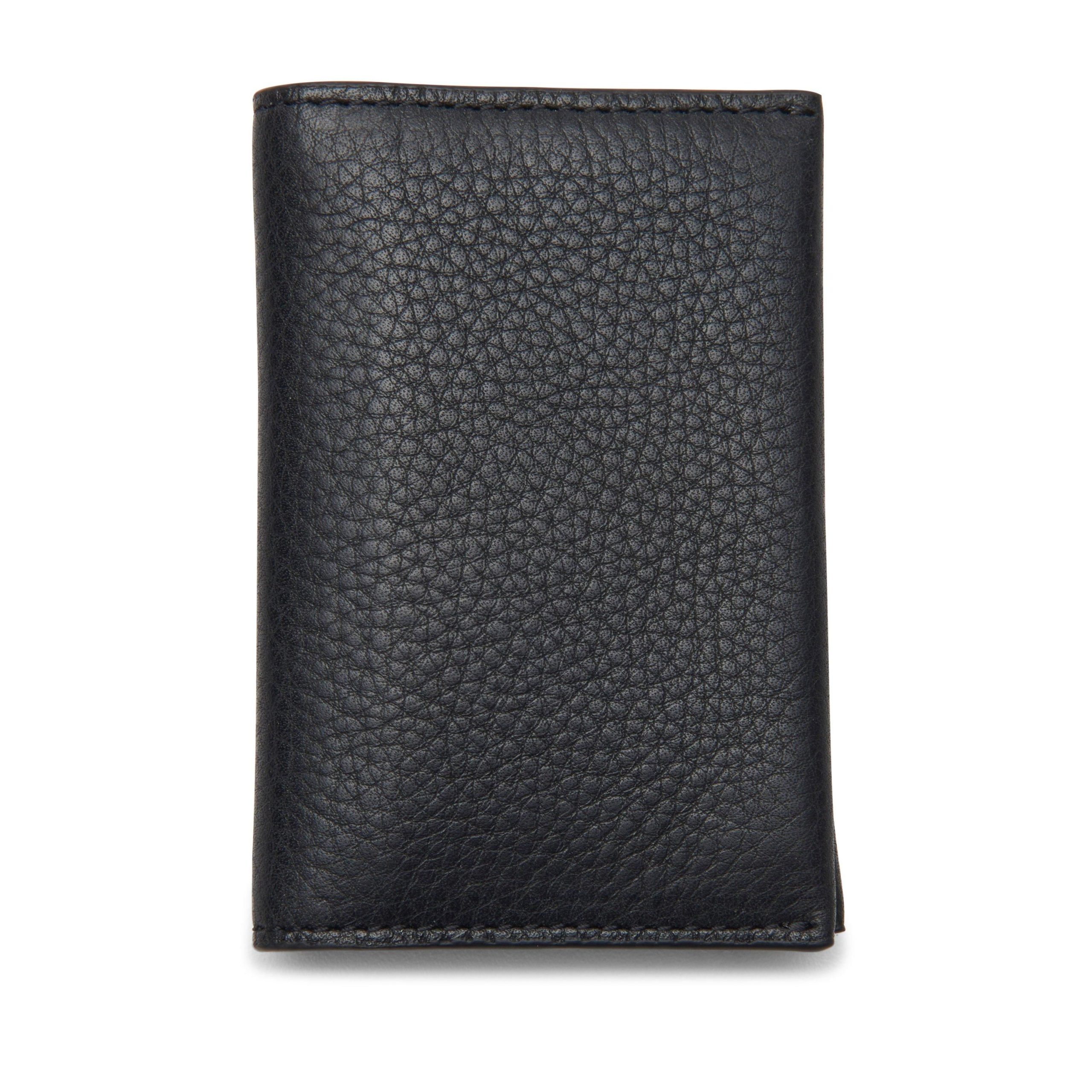 Garnet Small Black Leather Wallet