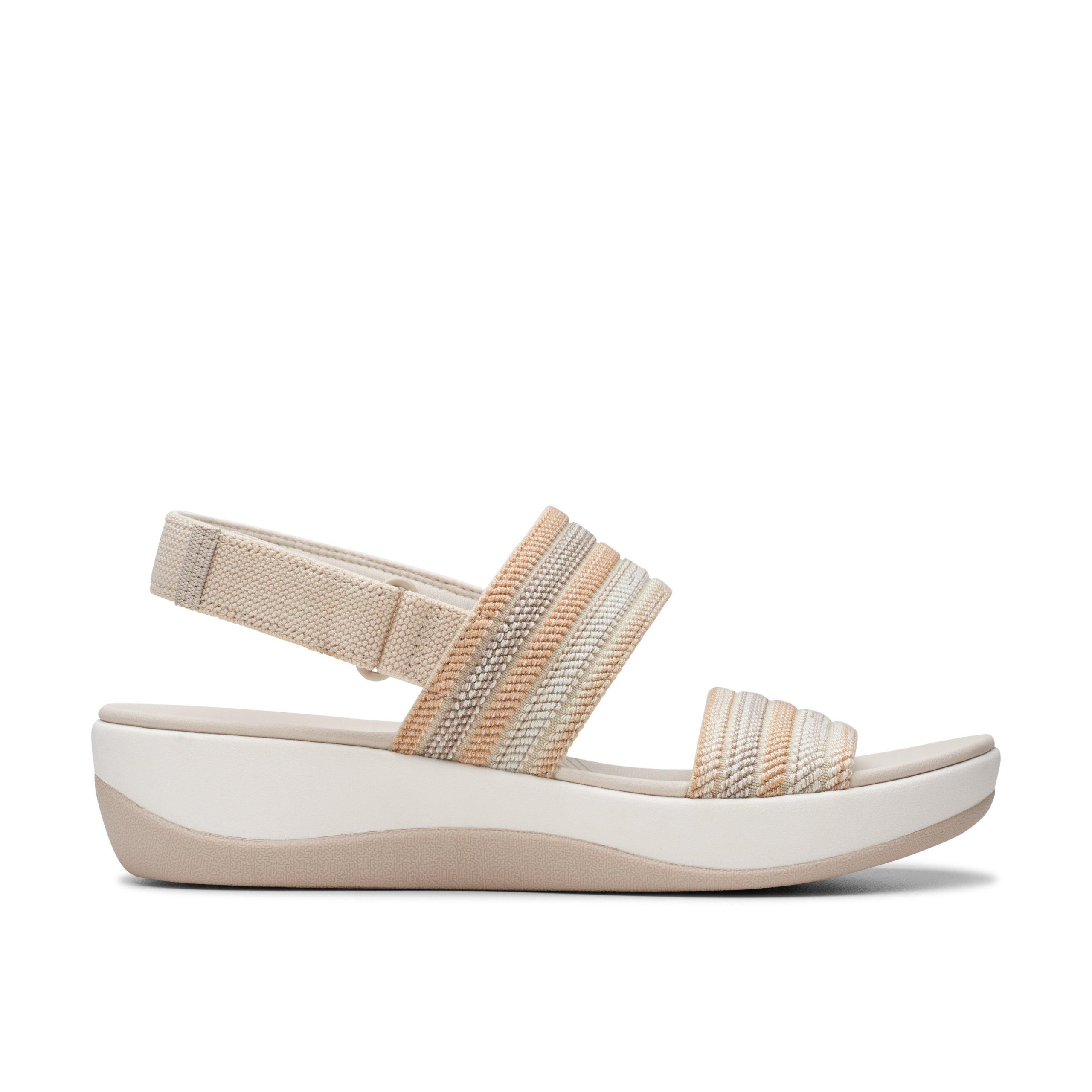 Arla Stroll Beige Combination Wedges