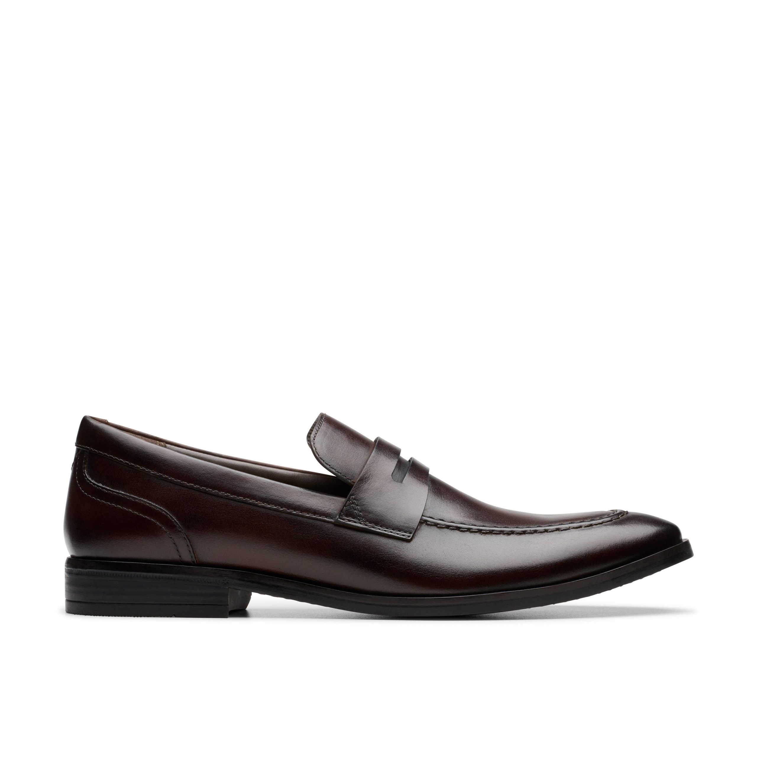Brandon Step Loafer Dark Brown Leather Loafers