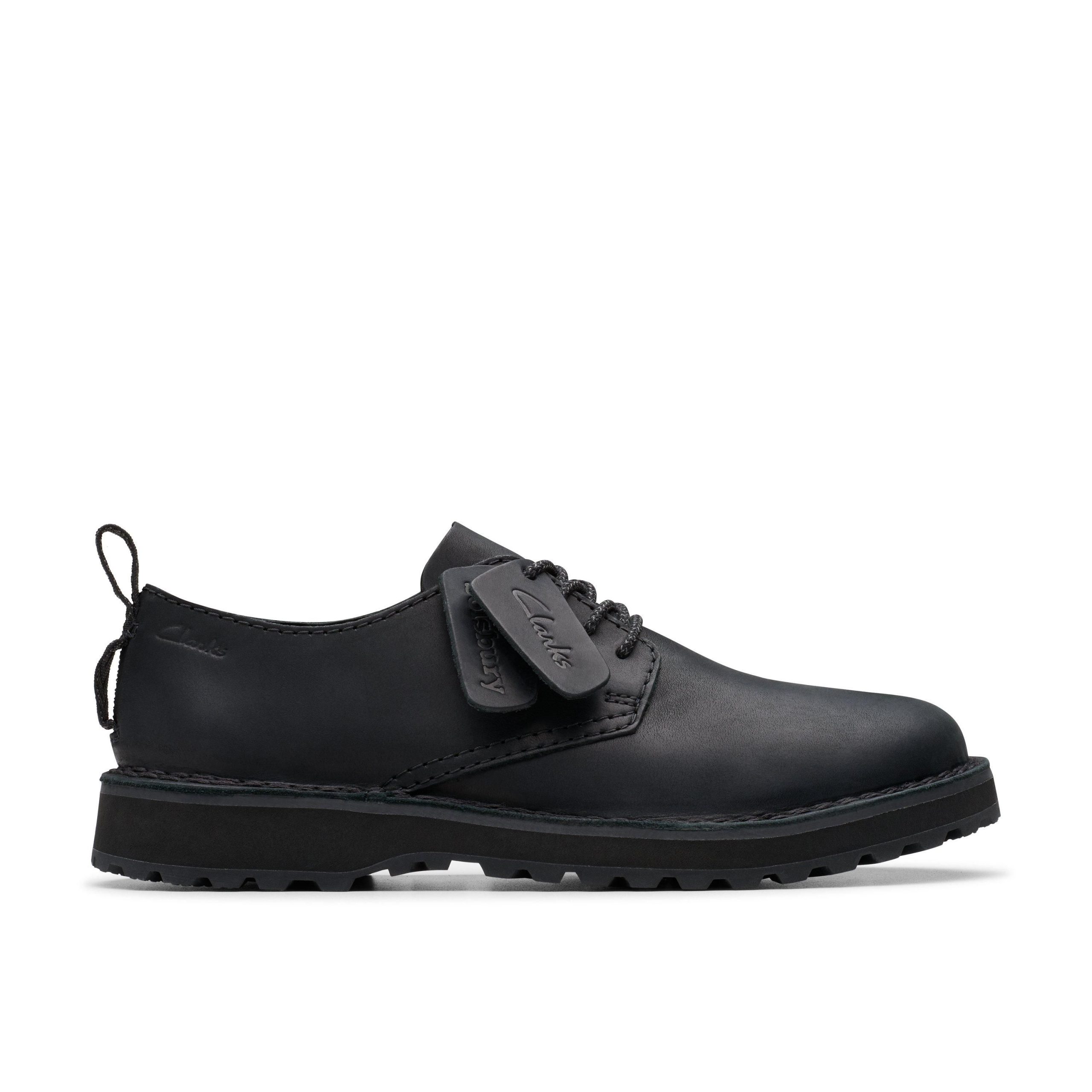 Solsbury Lace Black Leather Oxford Shoes