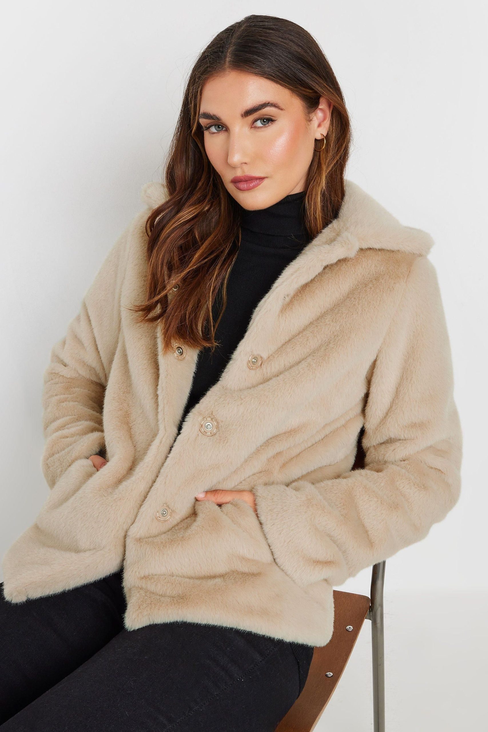 Tall Faux Fur Coat