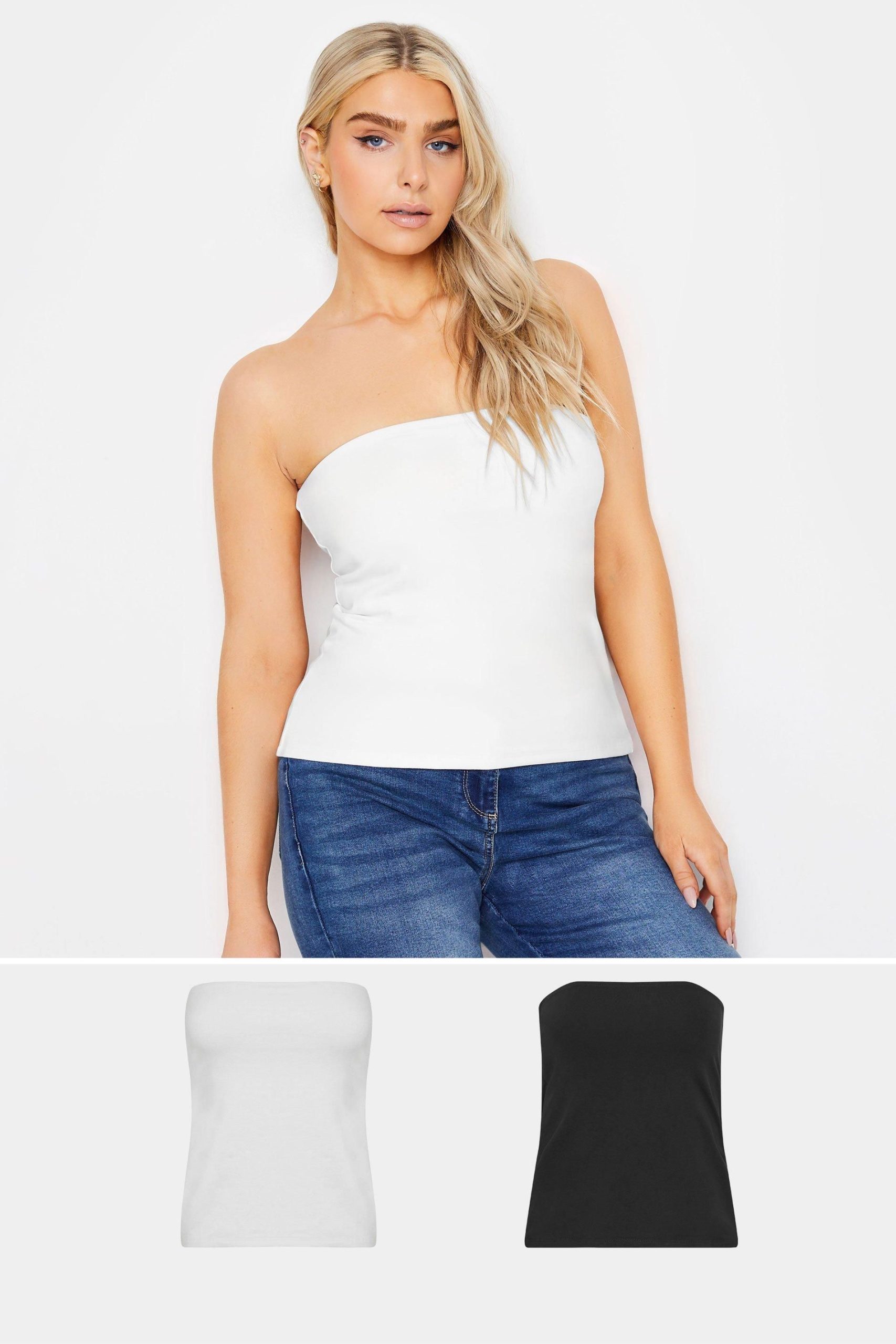 2 Pack Cotton Bandeau Tops