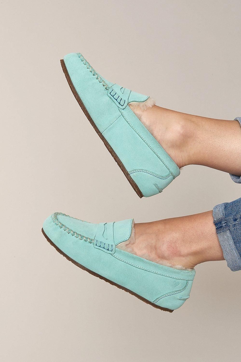 'Jocund' Suede Moccasin Slippers