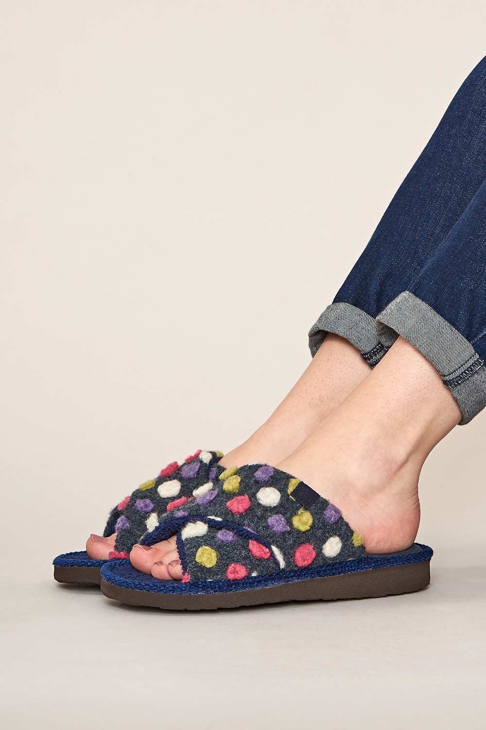 'Malia Slide' Spotted Slide Mule Slippers