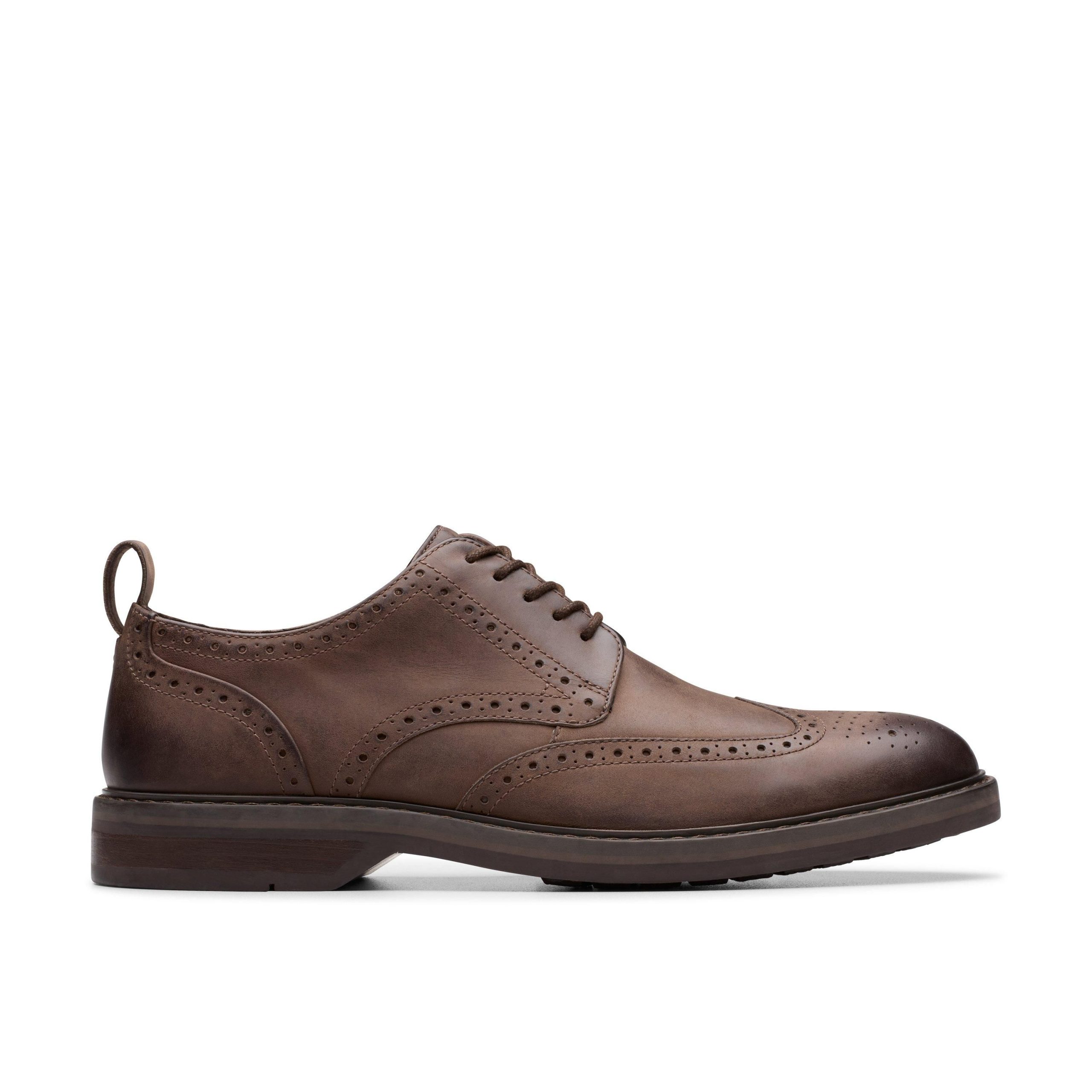 Aldwin Limit Brogue Brown Leather Oxford Shoes