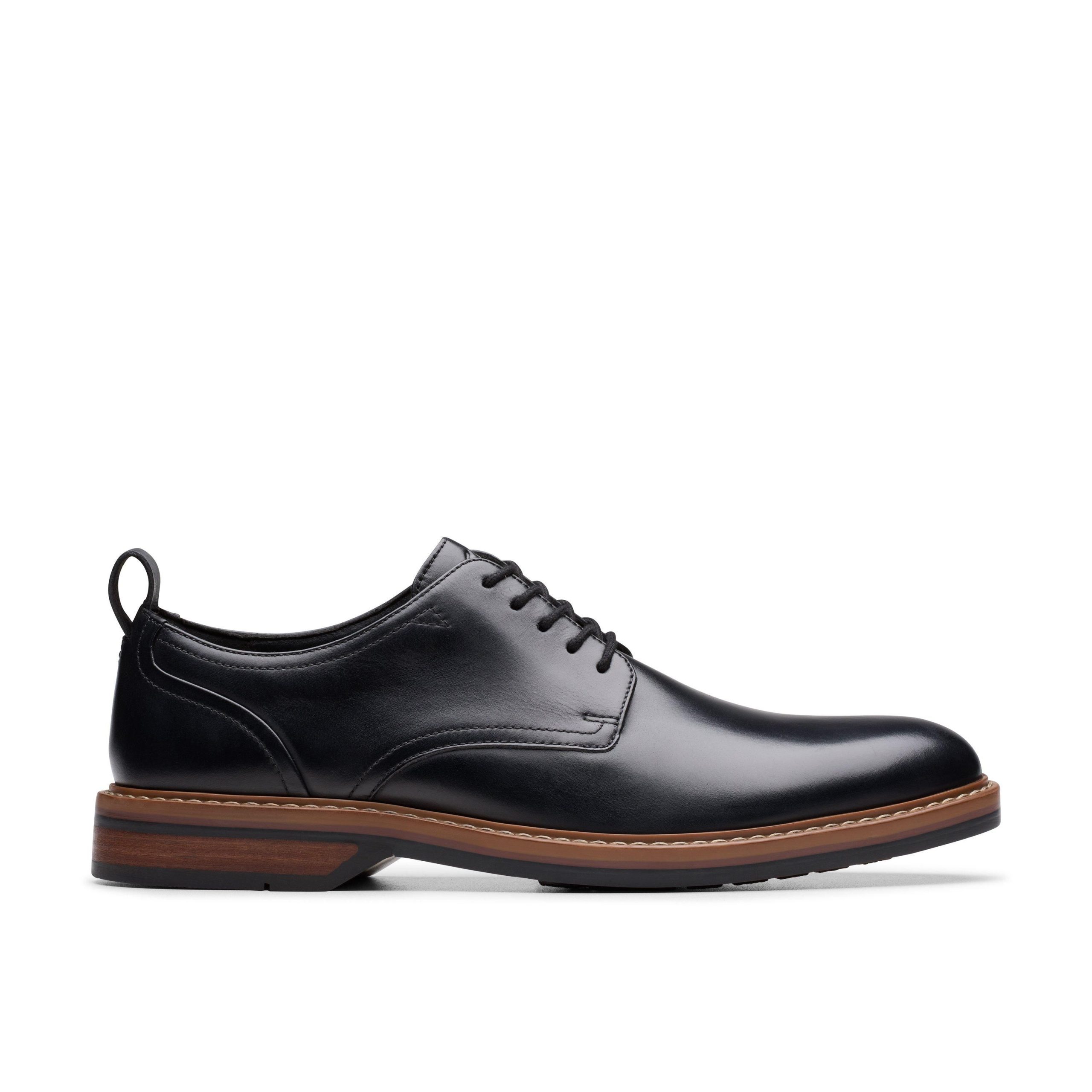 Aldwin Lace Black Leather Oxford Shoes