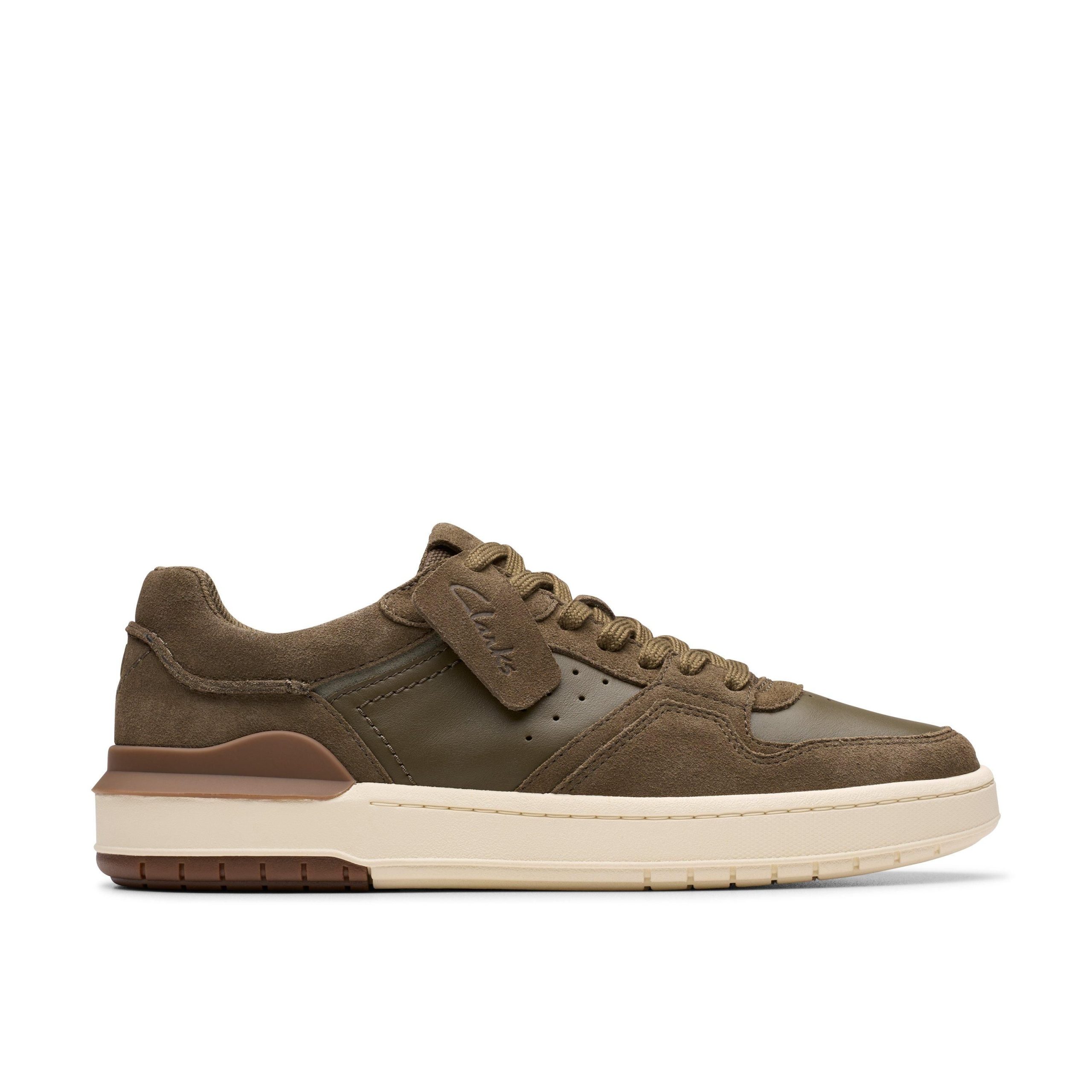 Courtlite2 Lo Khaki Suede Trainers