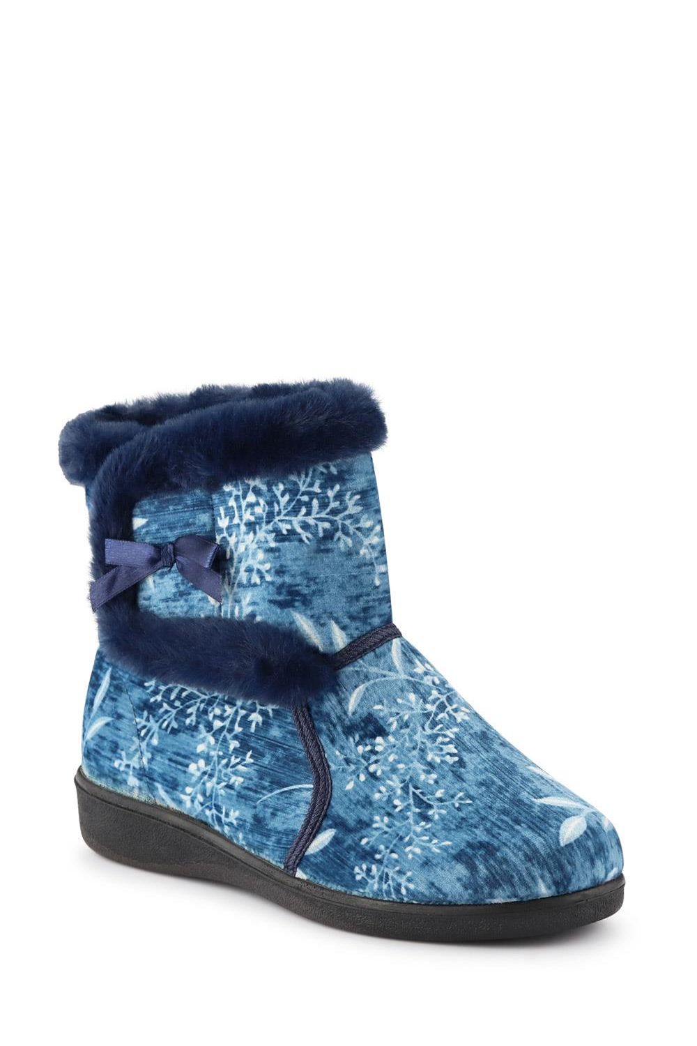 Warm-Lined Touch-Fasten Slippers