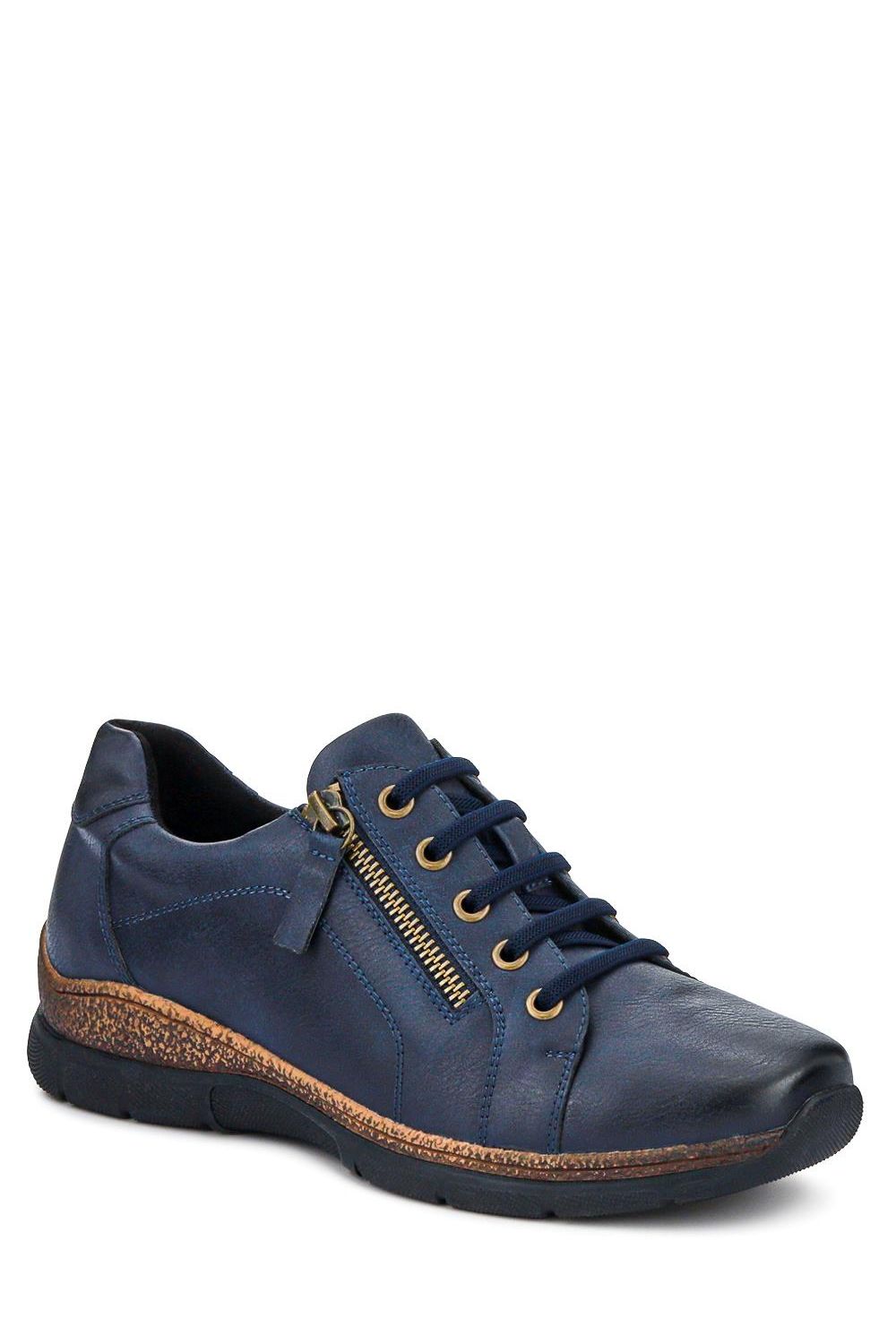 Wide Fit Casual Lace-Up Shoes