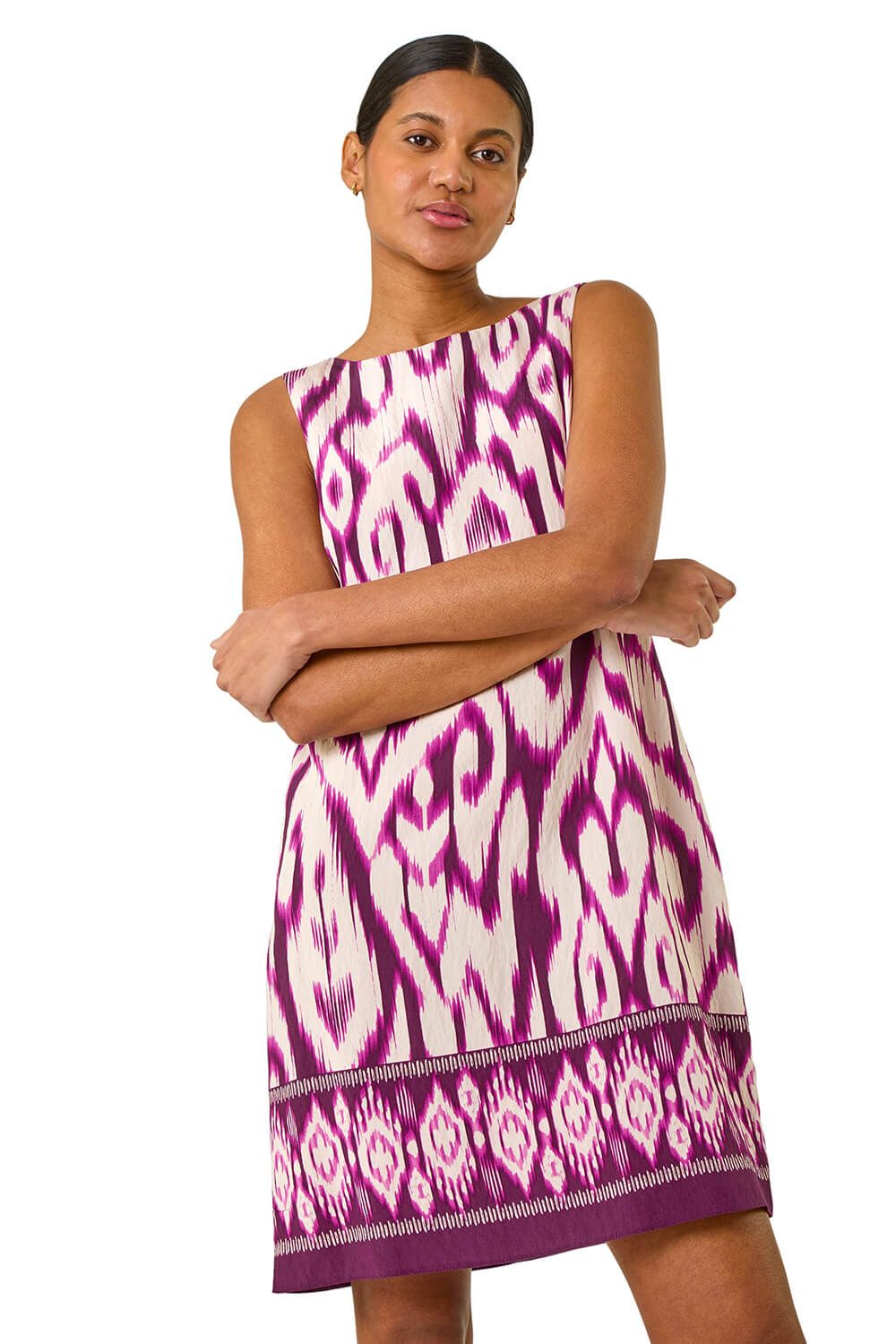 Aztec Border Shift Dress