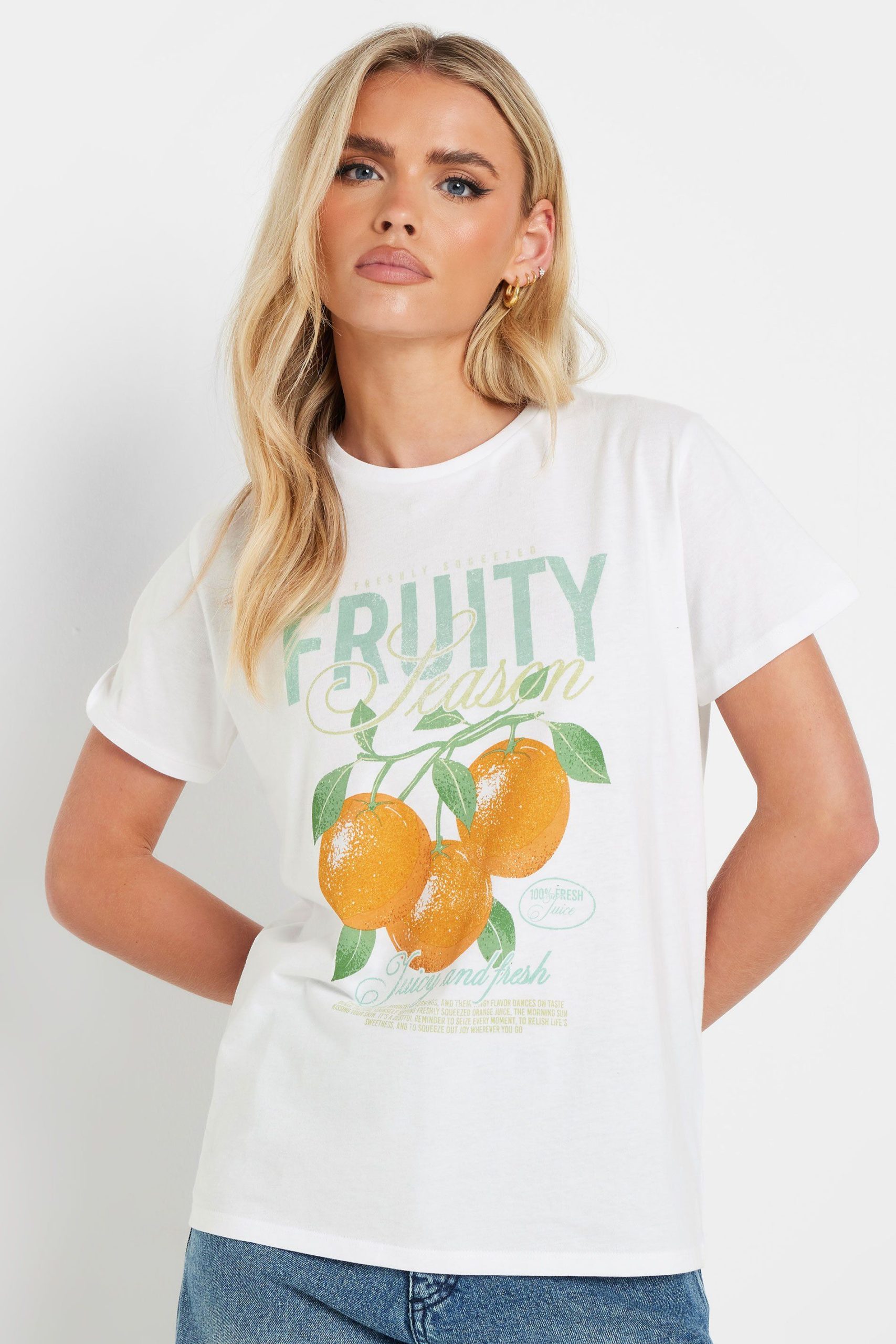 Petite 'Fruity' Graphic T-Shirt