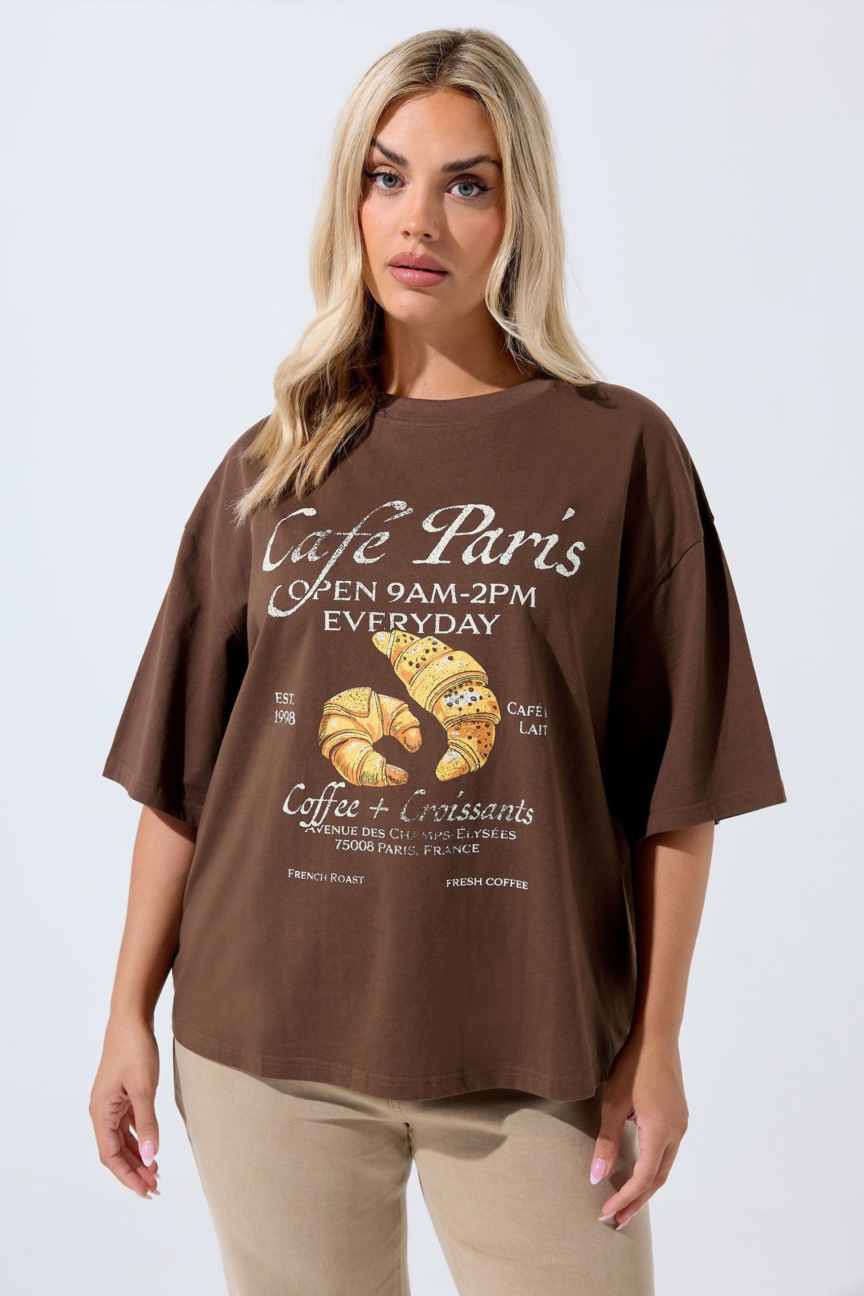 'Cafe Paris' Slogan T-Shirt