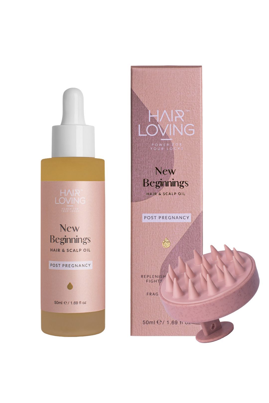 Postpartum Hair Massage set with 50ml Hair Oil