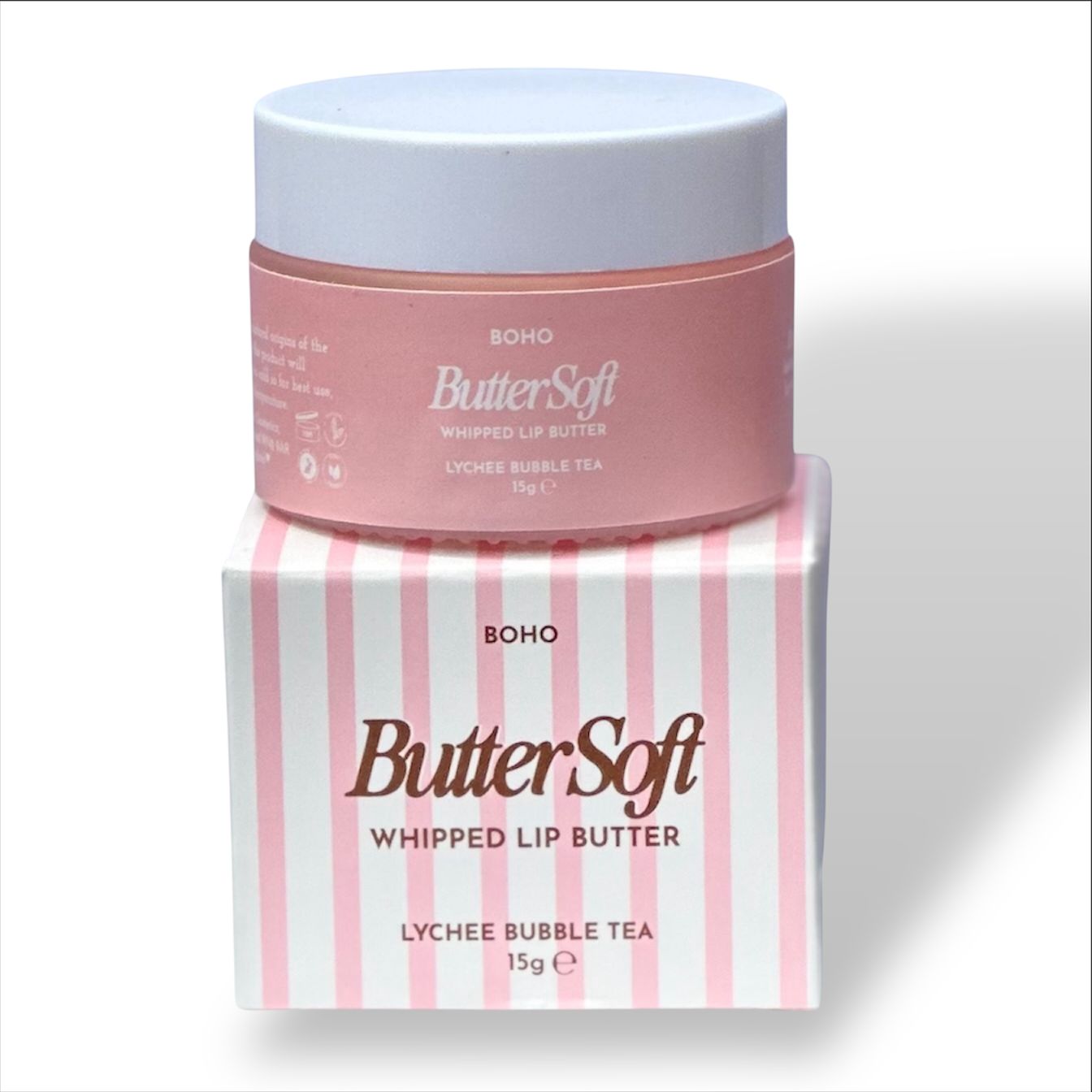 Buttersoft Whipped Lip Butter Lychee Bubble Tea flavour