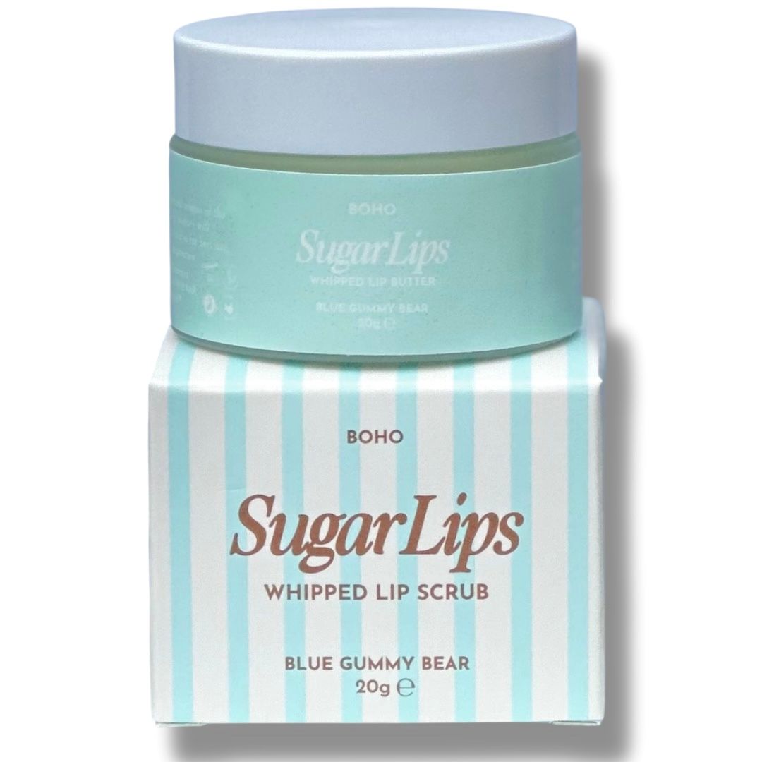 Sugar Lips Whipped Lip Scrub Blue Gummy Bear flavour