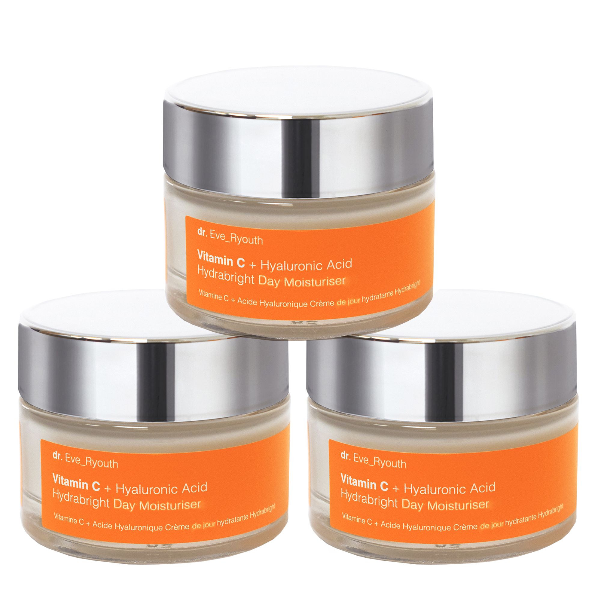 3pc Vitamin C + Hyaluronic Acid Day Treatment Starter Set