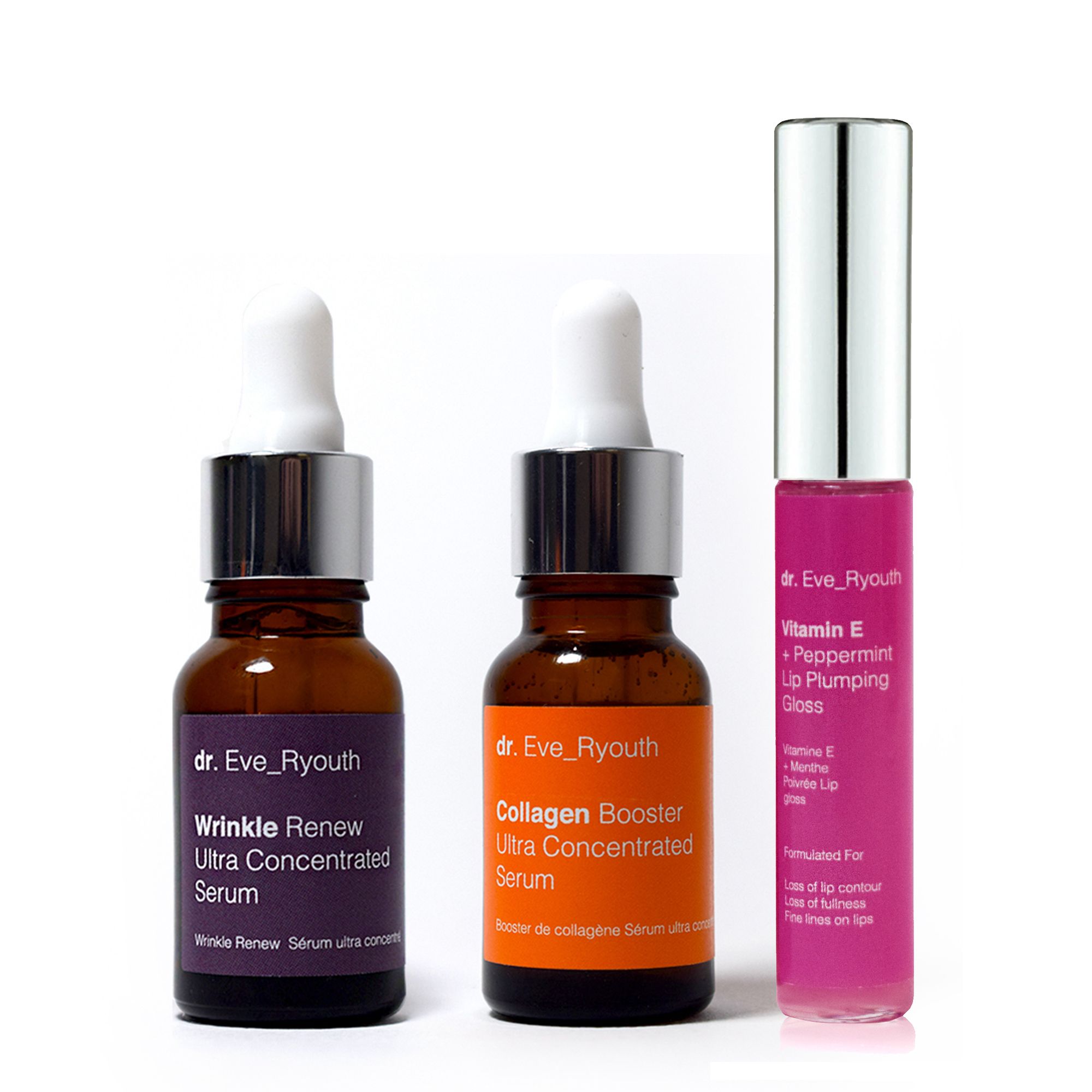 3pc Pro-Age Glow Skin Serums & Lip Set