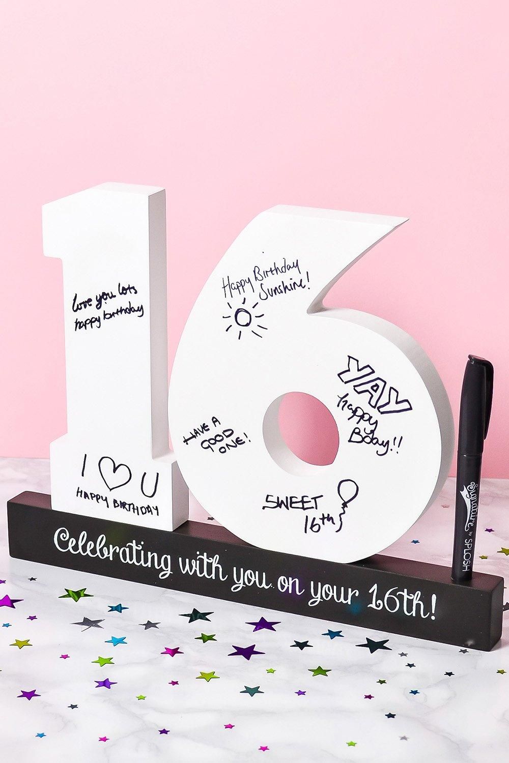 16th Birthday Signature Number