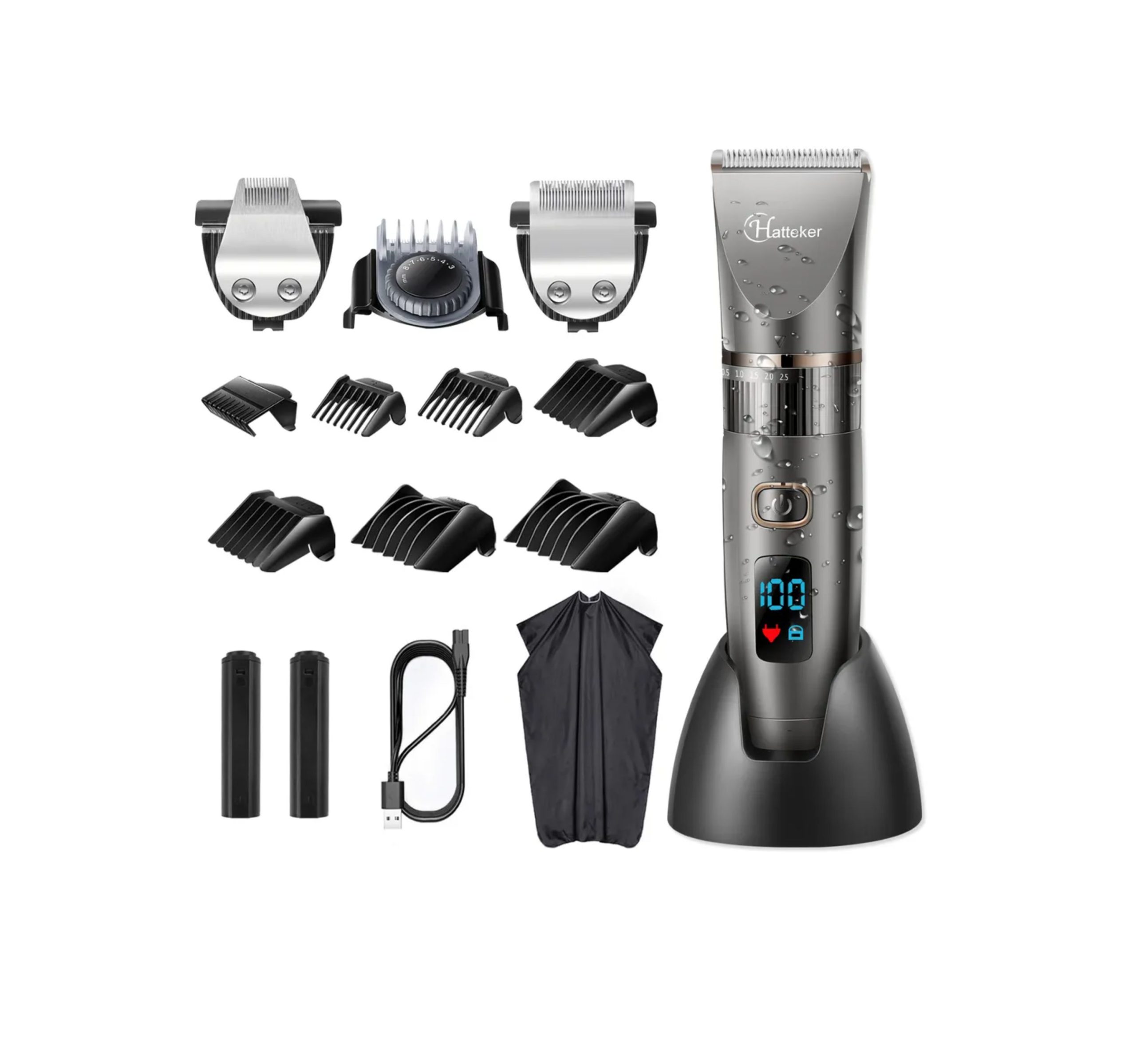 Electric Hair Clippers Rechargeable Waterproof