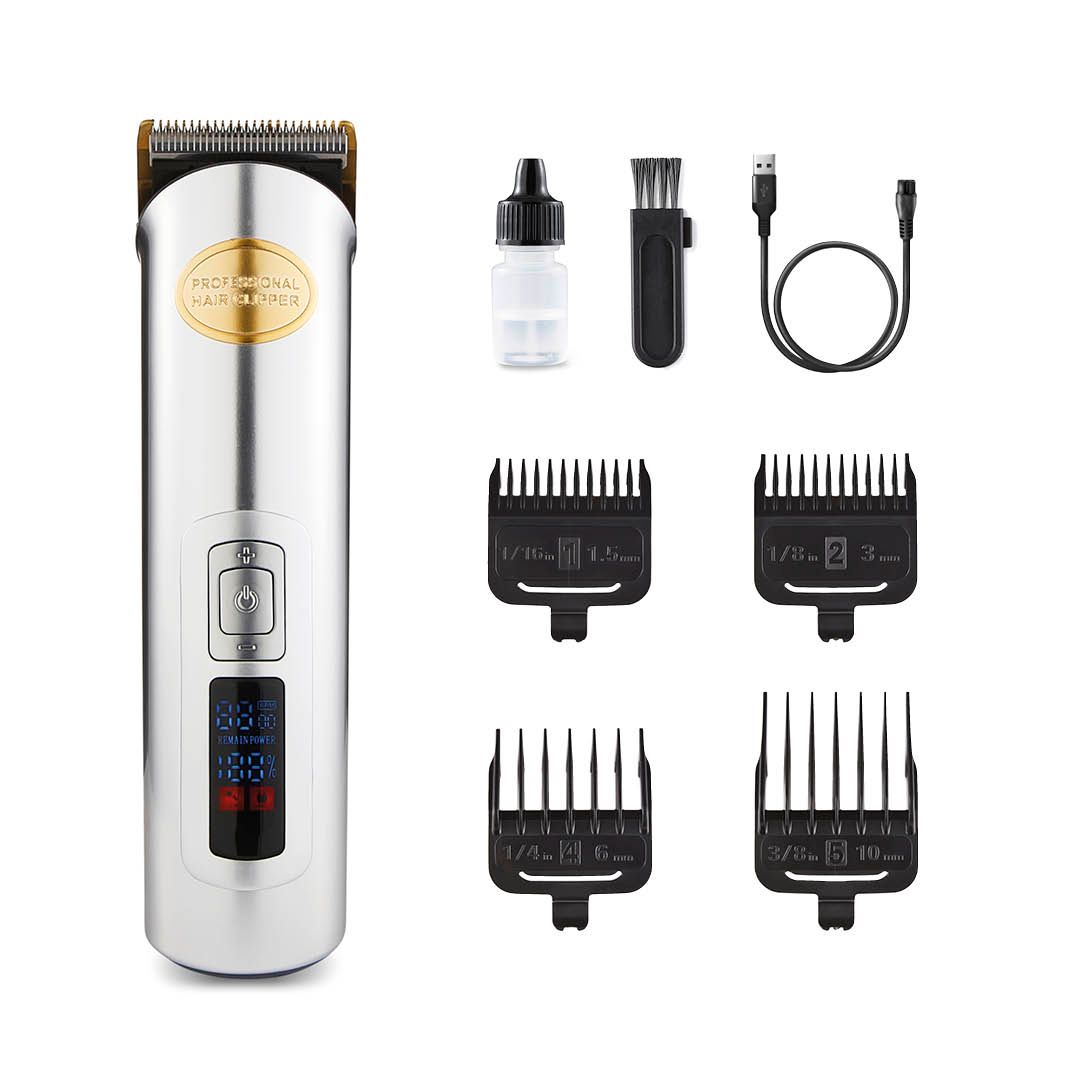 Digital Hair Clipper Rechargeable Beard Trimmer Cordless up to 3 Hour Working