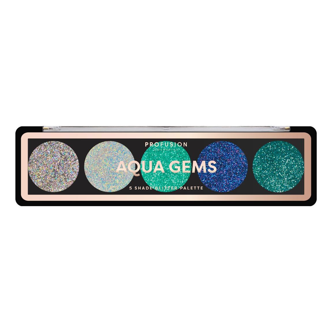 Aqua Gems - 5 Shade Glitter Palette