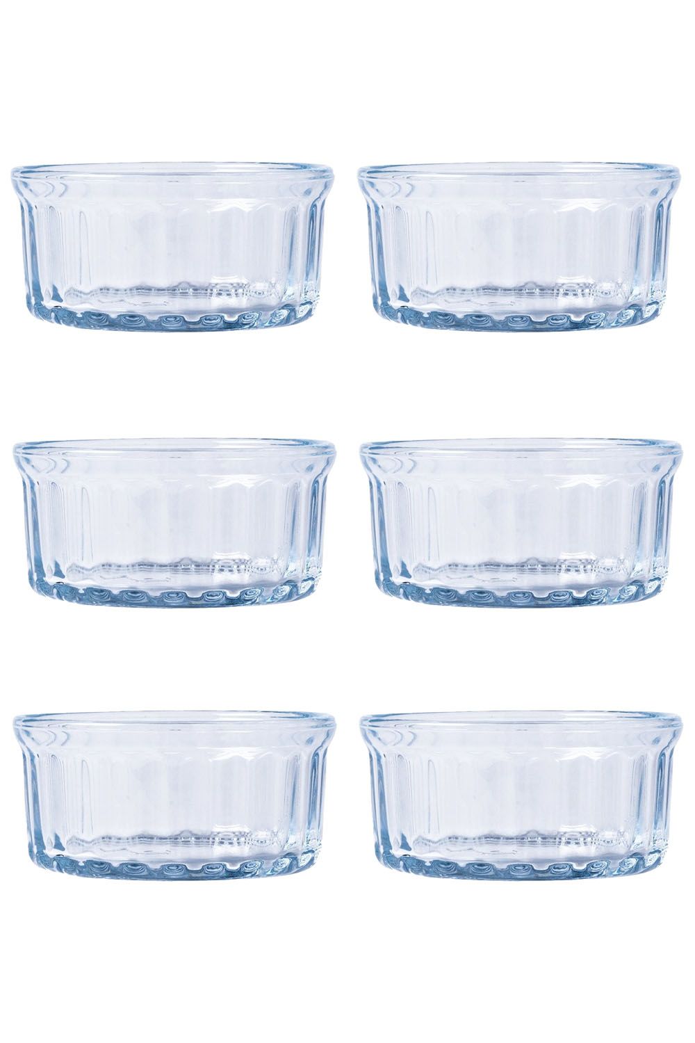 Set of 6 Classic Glass Ramekins