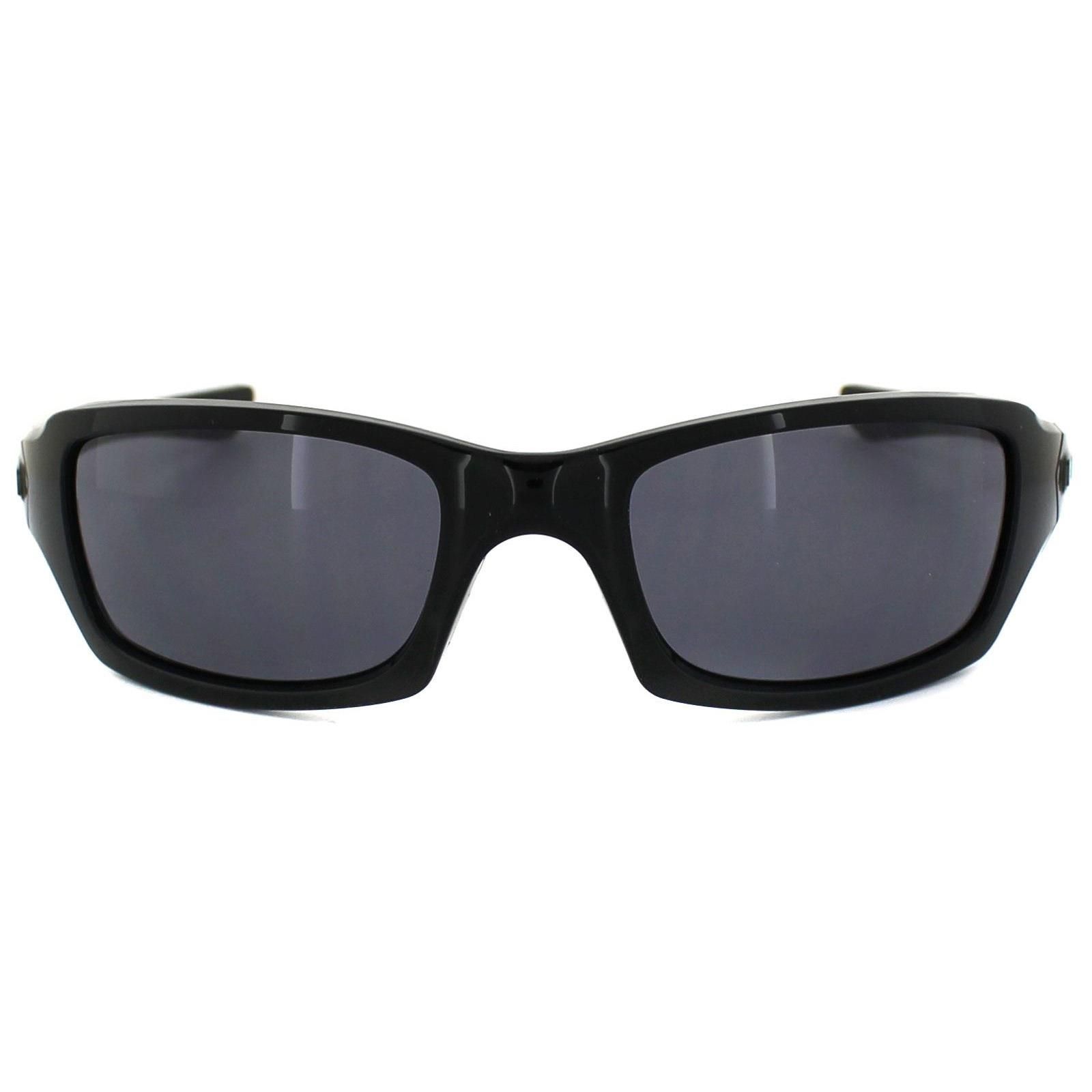 Wrap Polished Black Grey Sunglasses