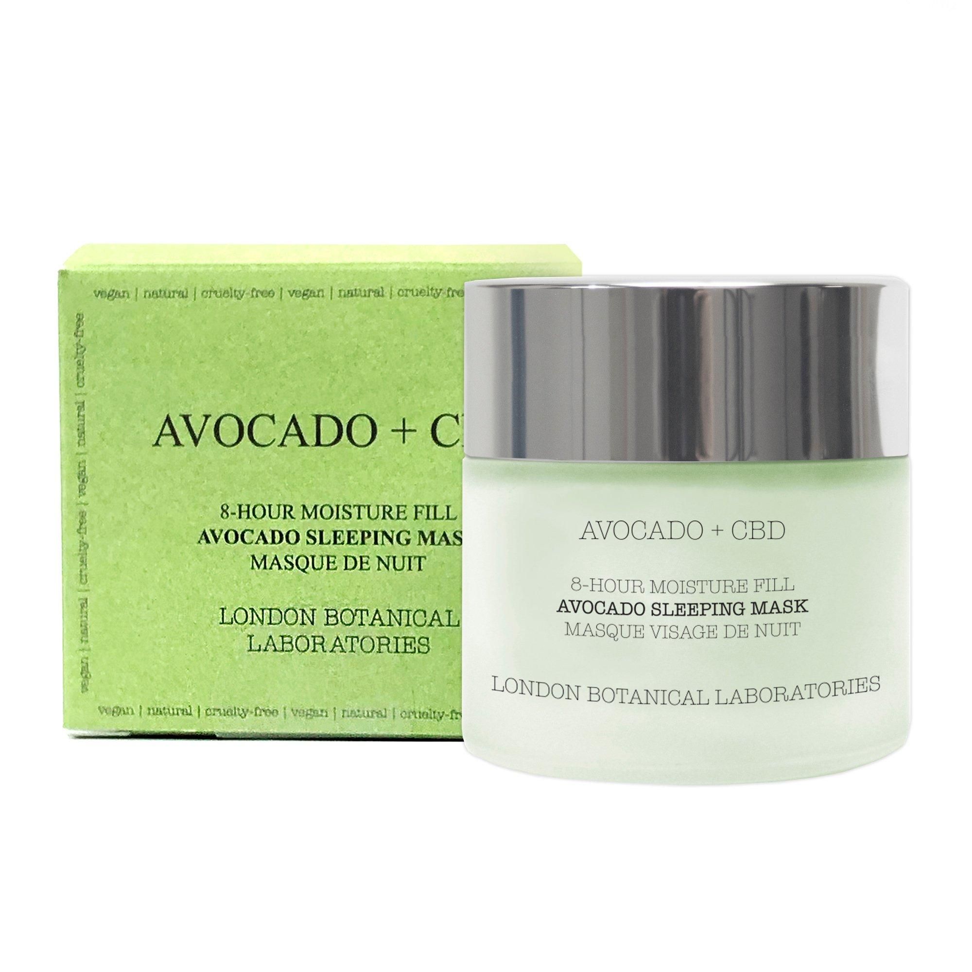 Avocado + CBD thc free 8-Hour Avocado Anti-Wrinkle Sleeping Mask 50ml