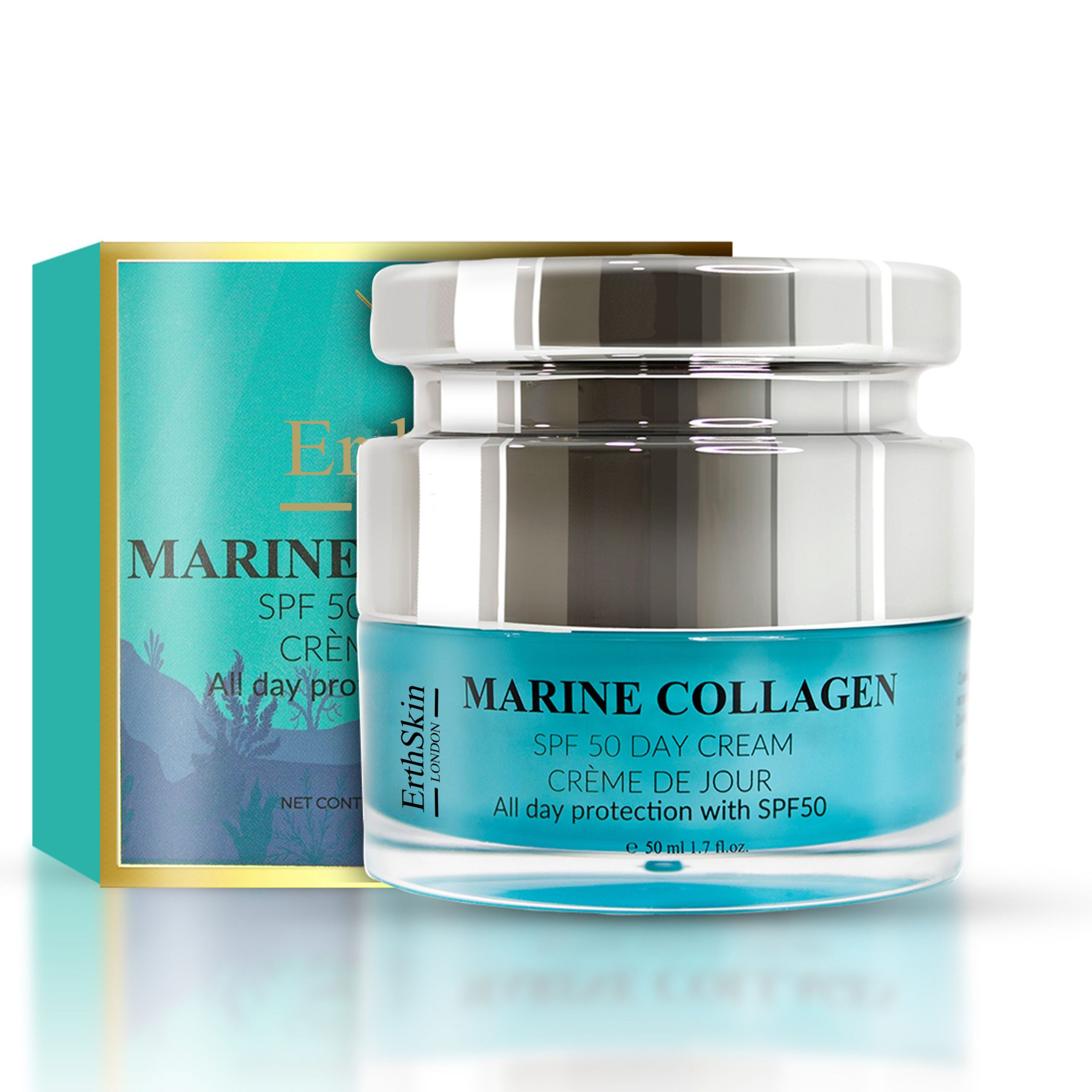 Erth Skin London - Marine Collagen SPF50 Anti-Aging Day Cream 50ml