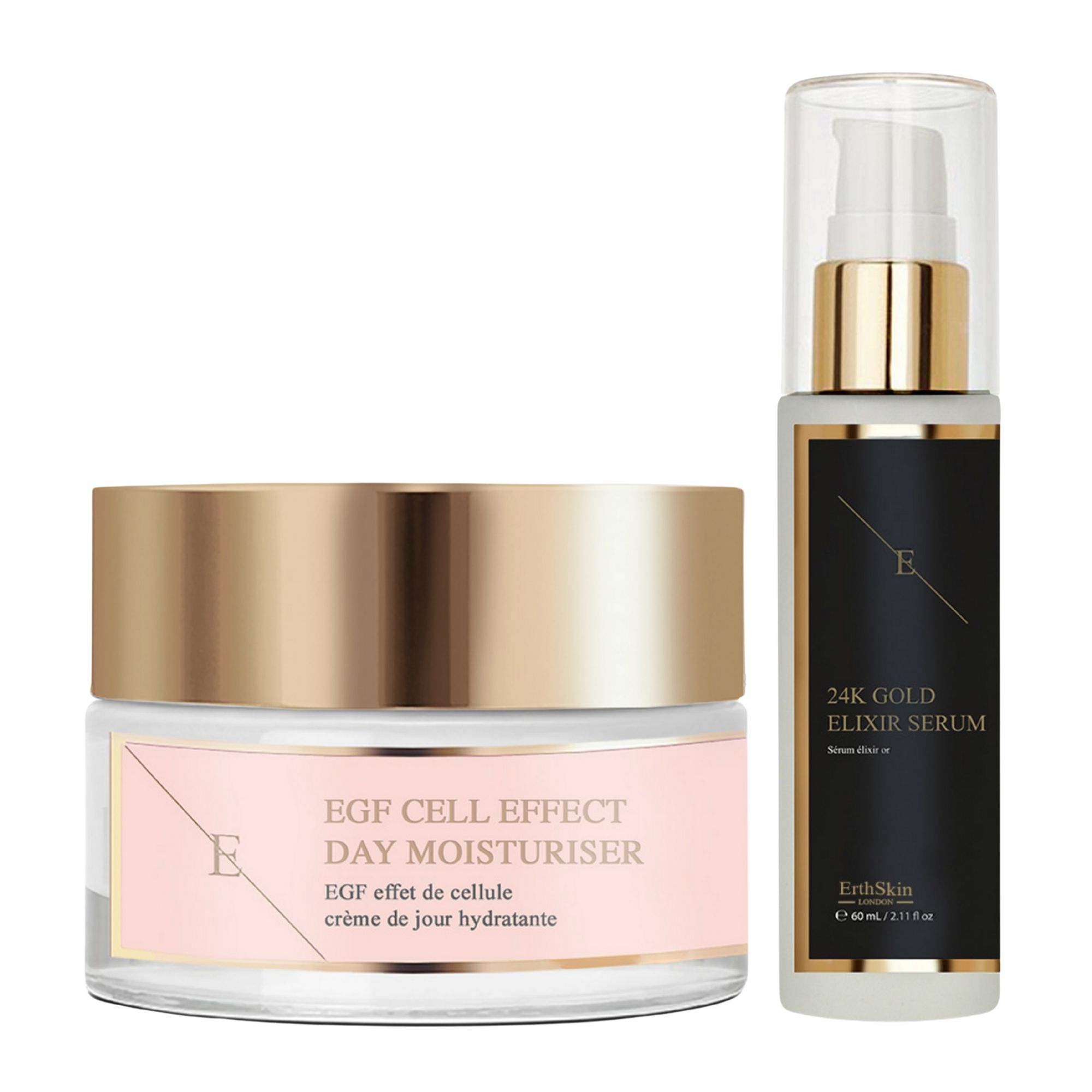 Anti-Wrinkle Duo 24K Gold Serum 60ml + EGF Moisturizer 50ml